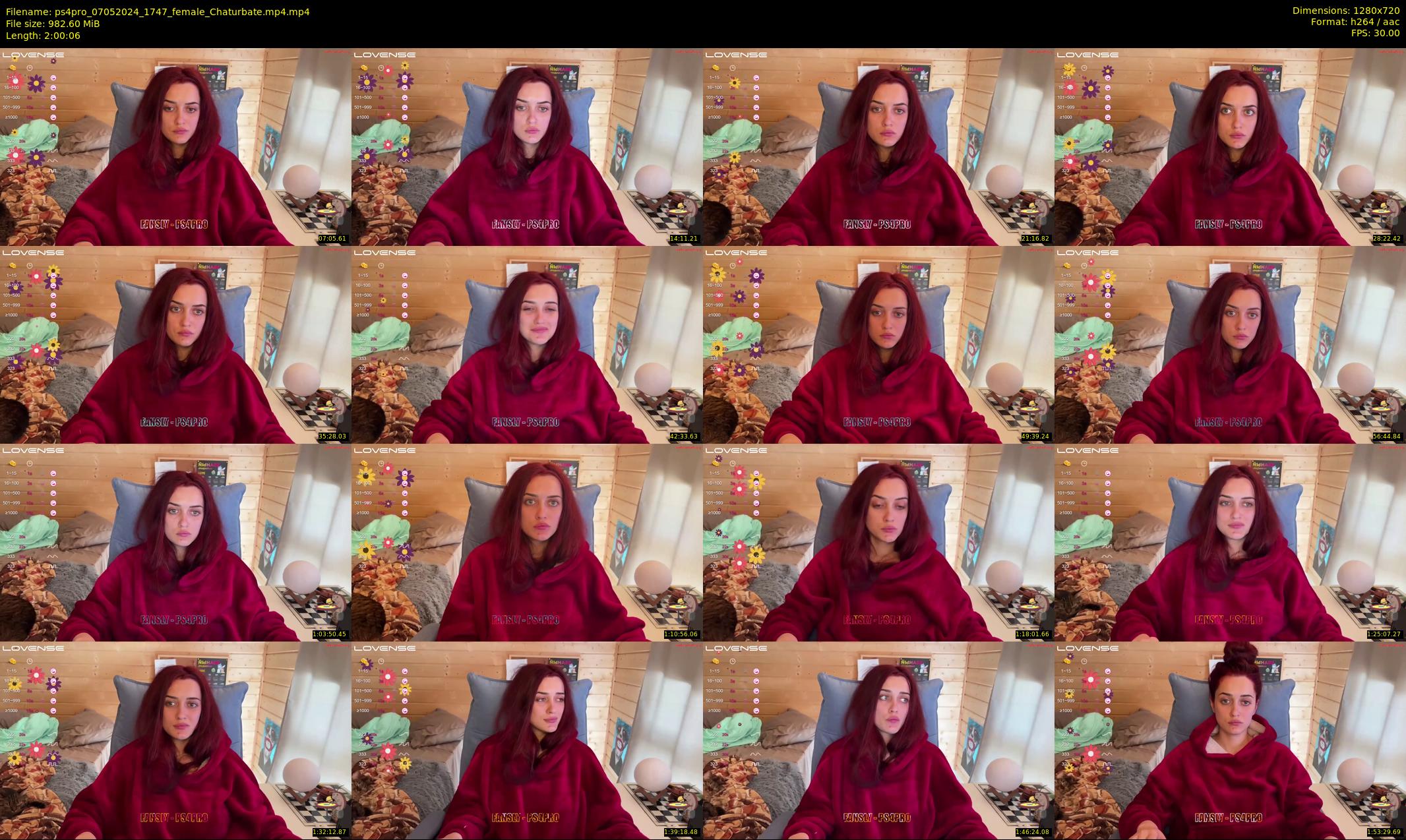 ps4pro — 121 minute Chaturbate female cam show recording, 720p, May 7, 2024