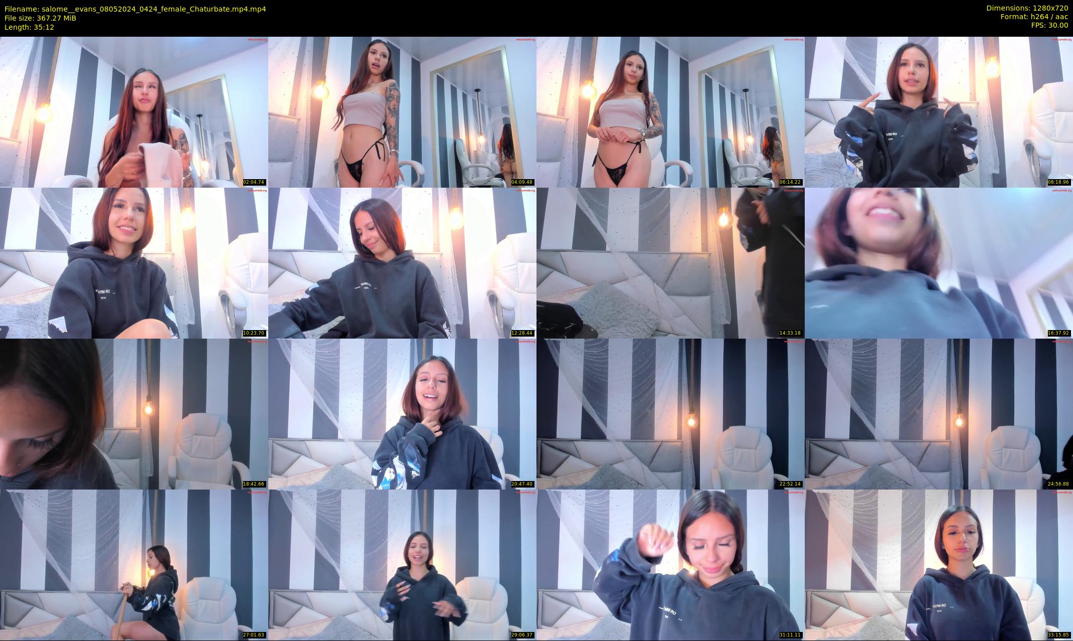 salome__evans — 36 minute Chaturbate female cam show recording, 720p, May 8, 2024