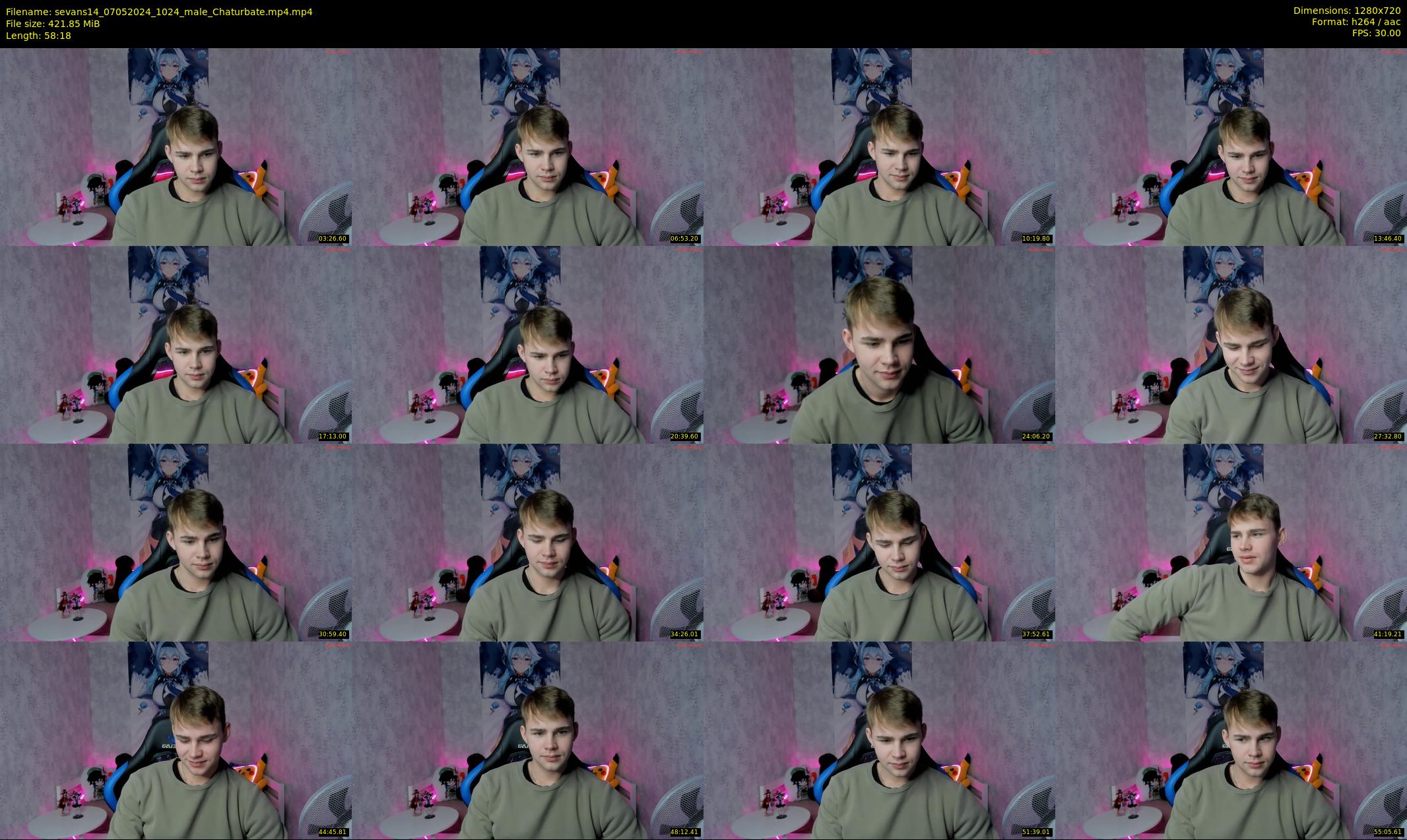 sevans14 — 59 minute Chaturbate male cam show recording, 720p, May 7, 2024