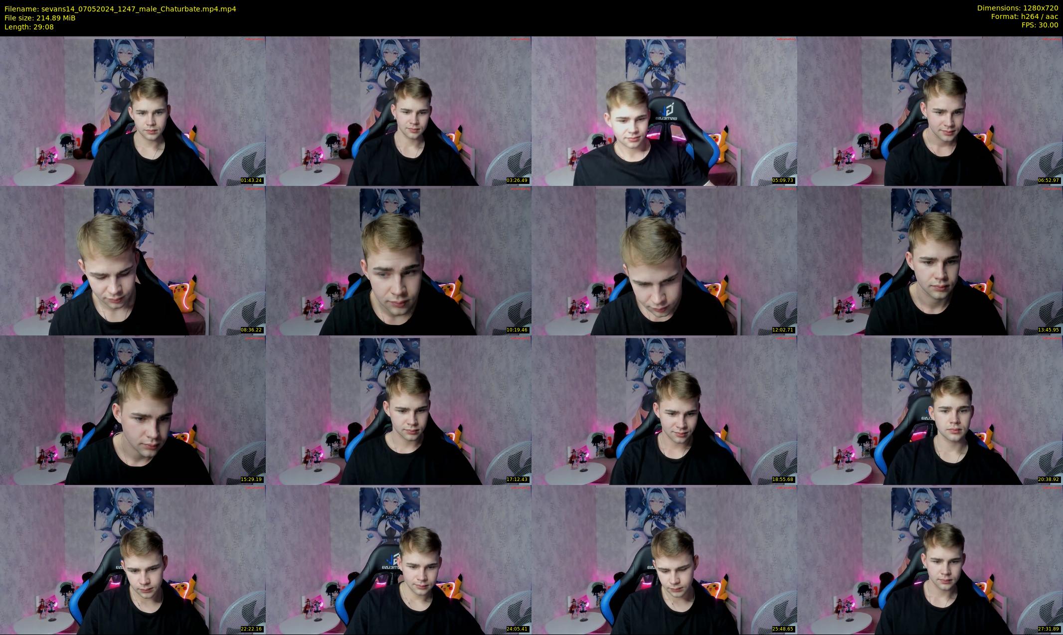 sevans14 — 30 minute Chaturbate male cam show recording, 720p, May 7, 2024