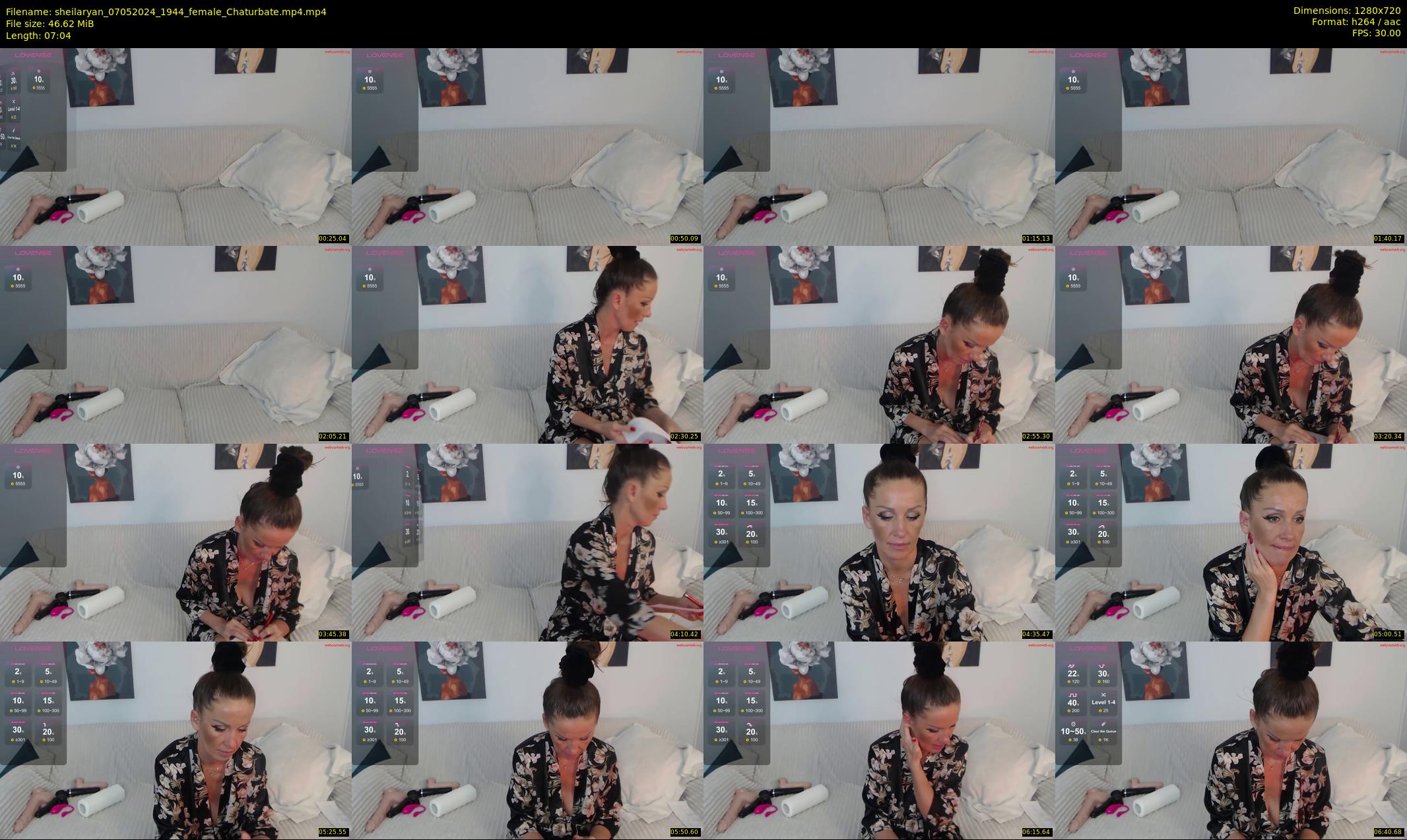 sheilaryan — 8 minute Chaturbate female cam show recording, 720p, May 7, 2024