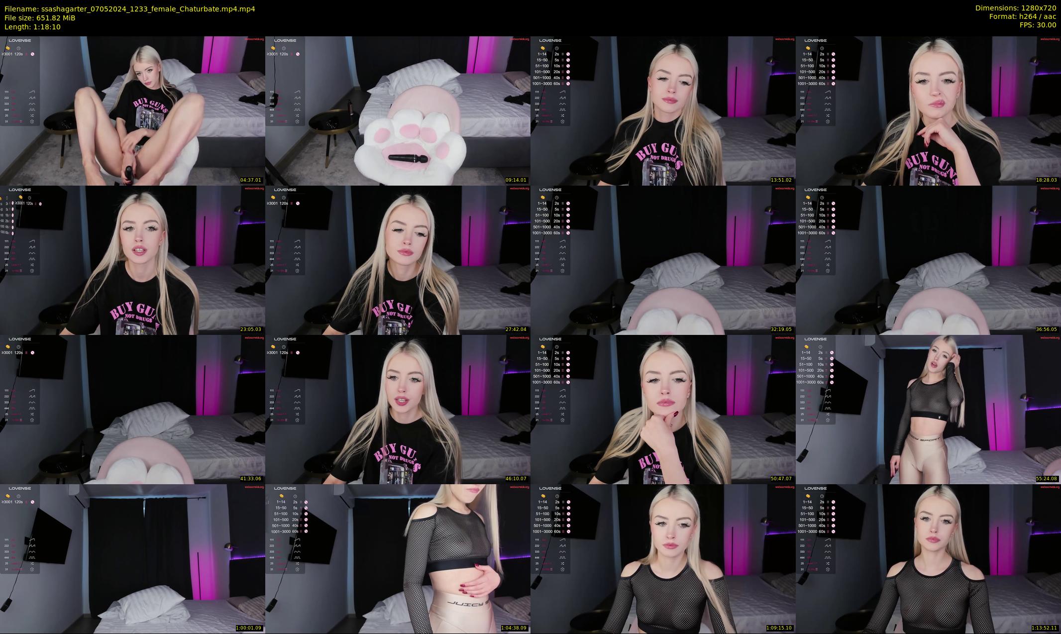ssashagarter — 79 minute Chaturbate female cam show recording, 720p, May 7, 2024