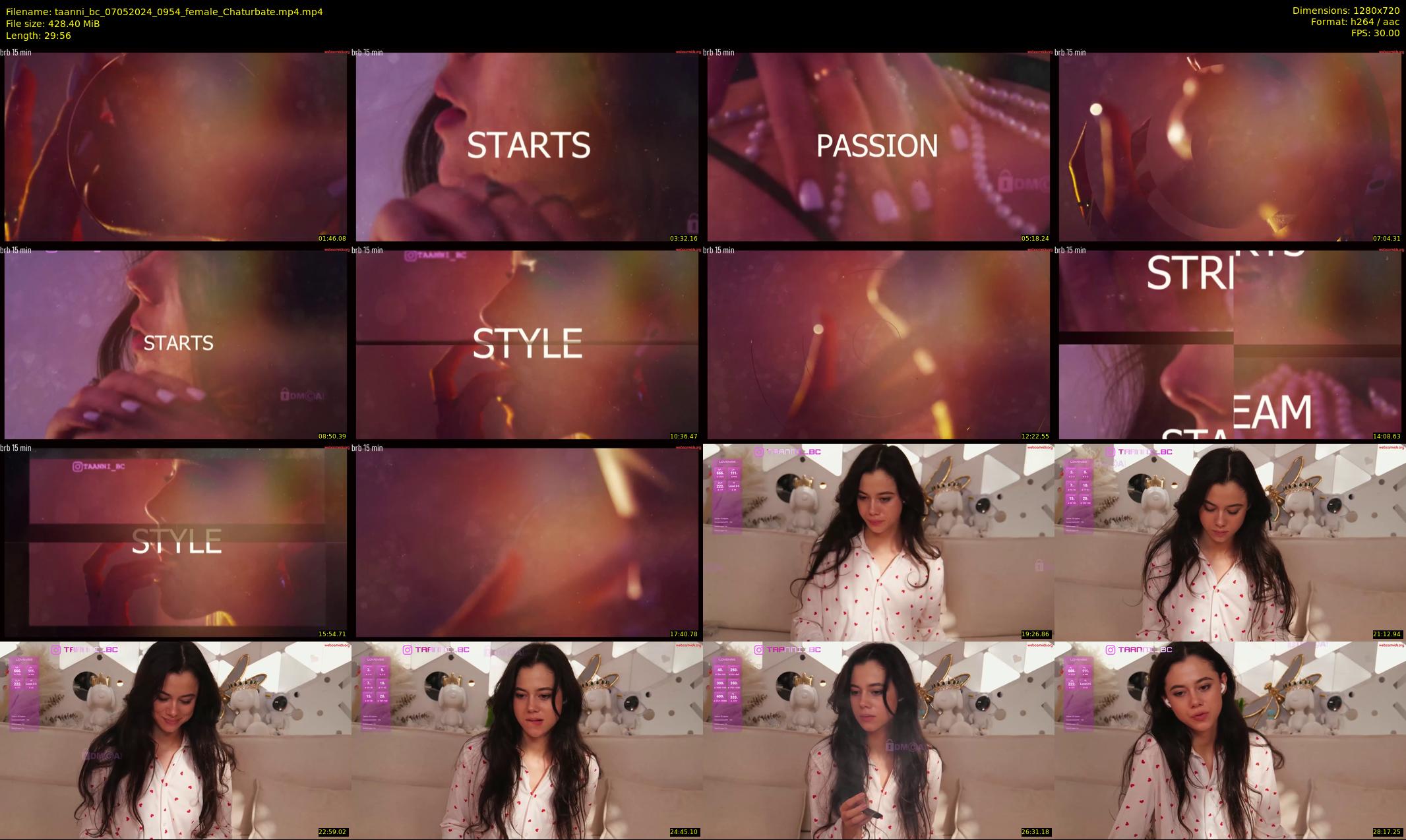taanni_bc — 30 minute Chaturbate female cam show recording, 720p, May 7, 2024