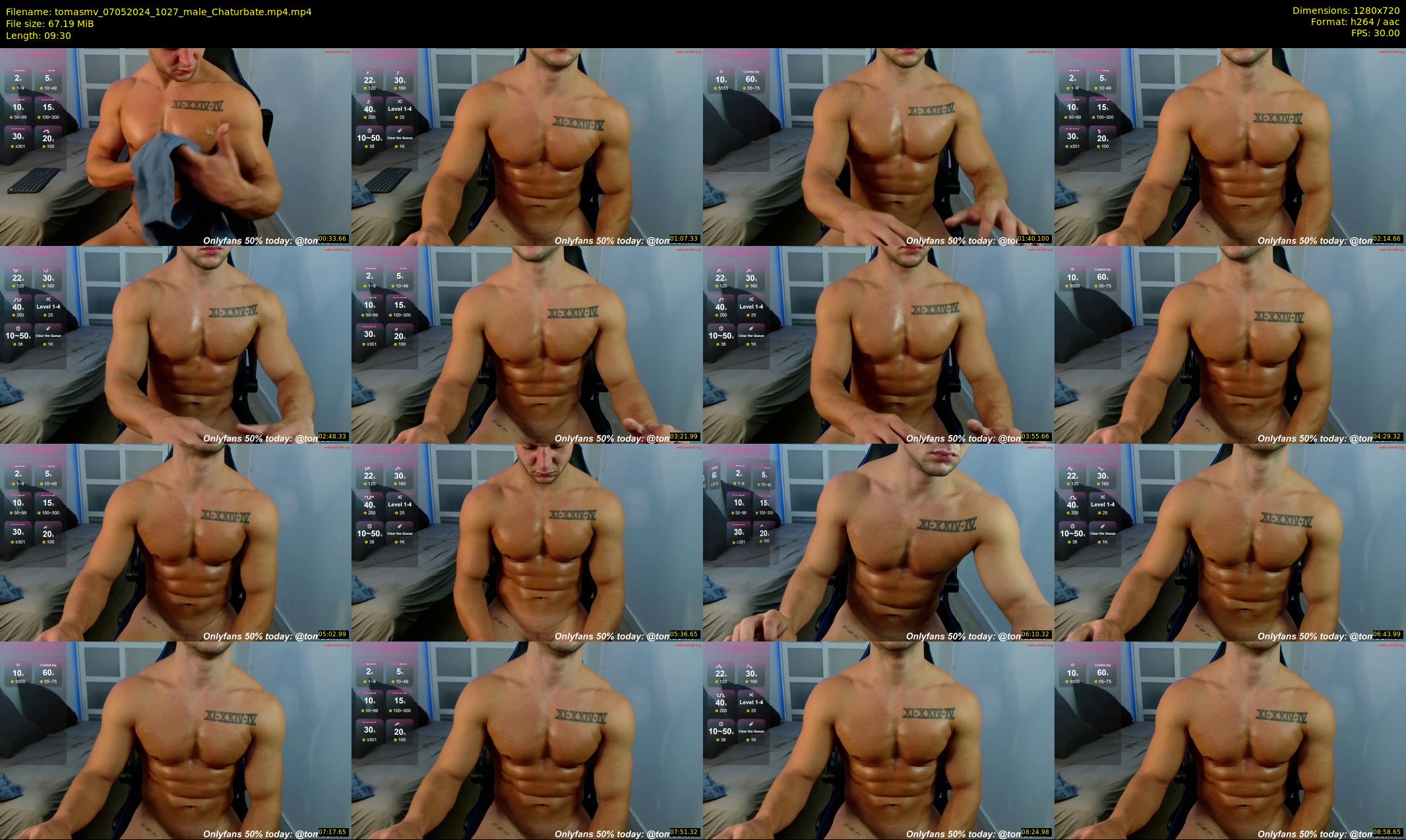 tomasmv — 10 minute Chaturbate male cam show recording, 720p, May 7, 2024