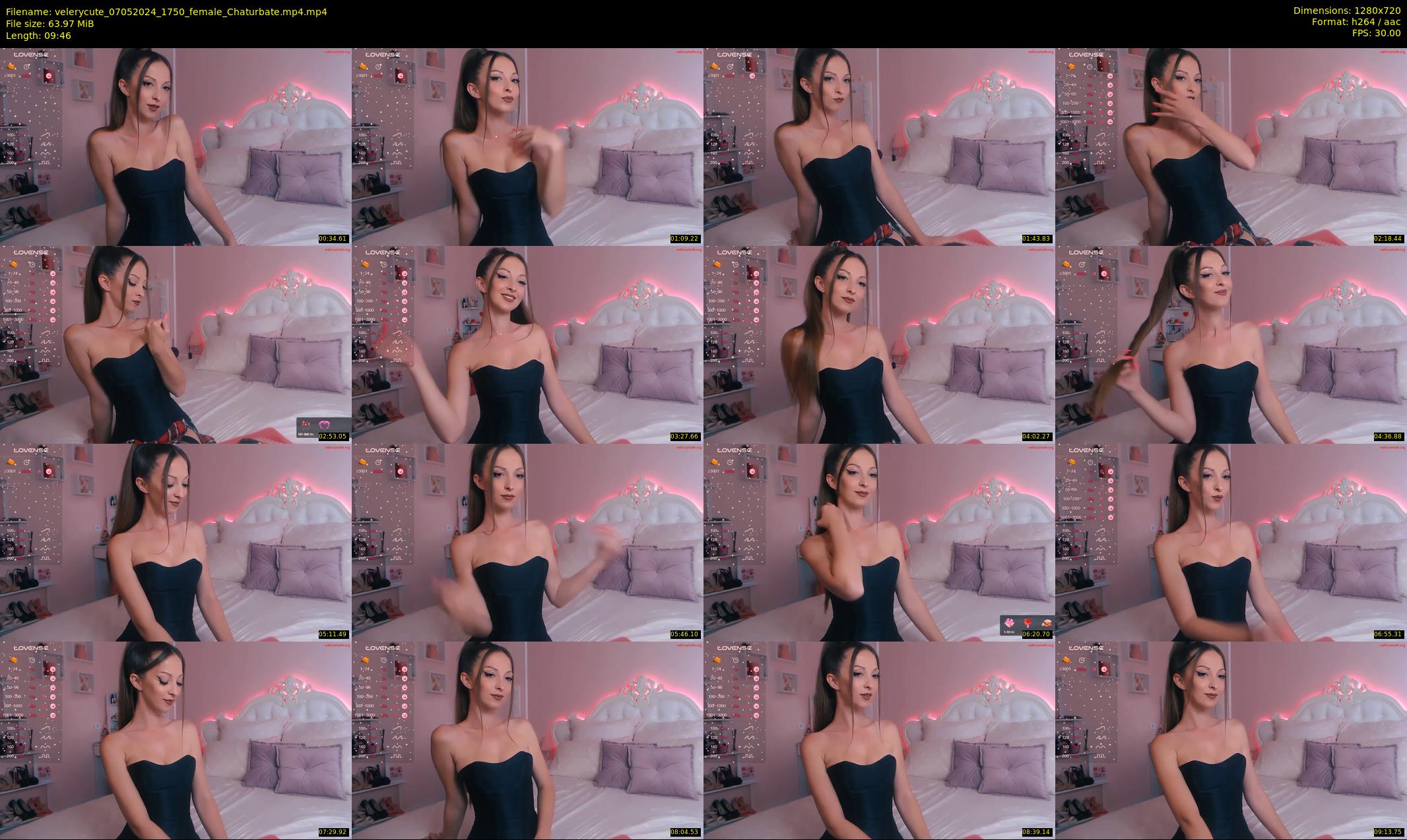 velerycute — 10 minute Chaturbate female cam show recording, 720p, May 7, 2024