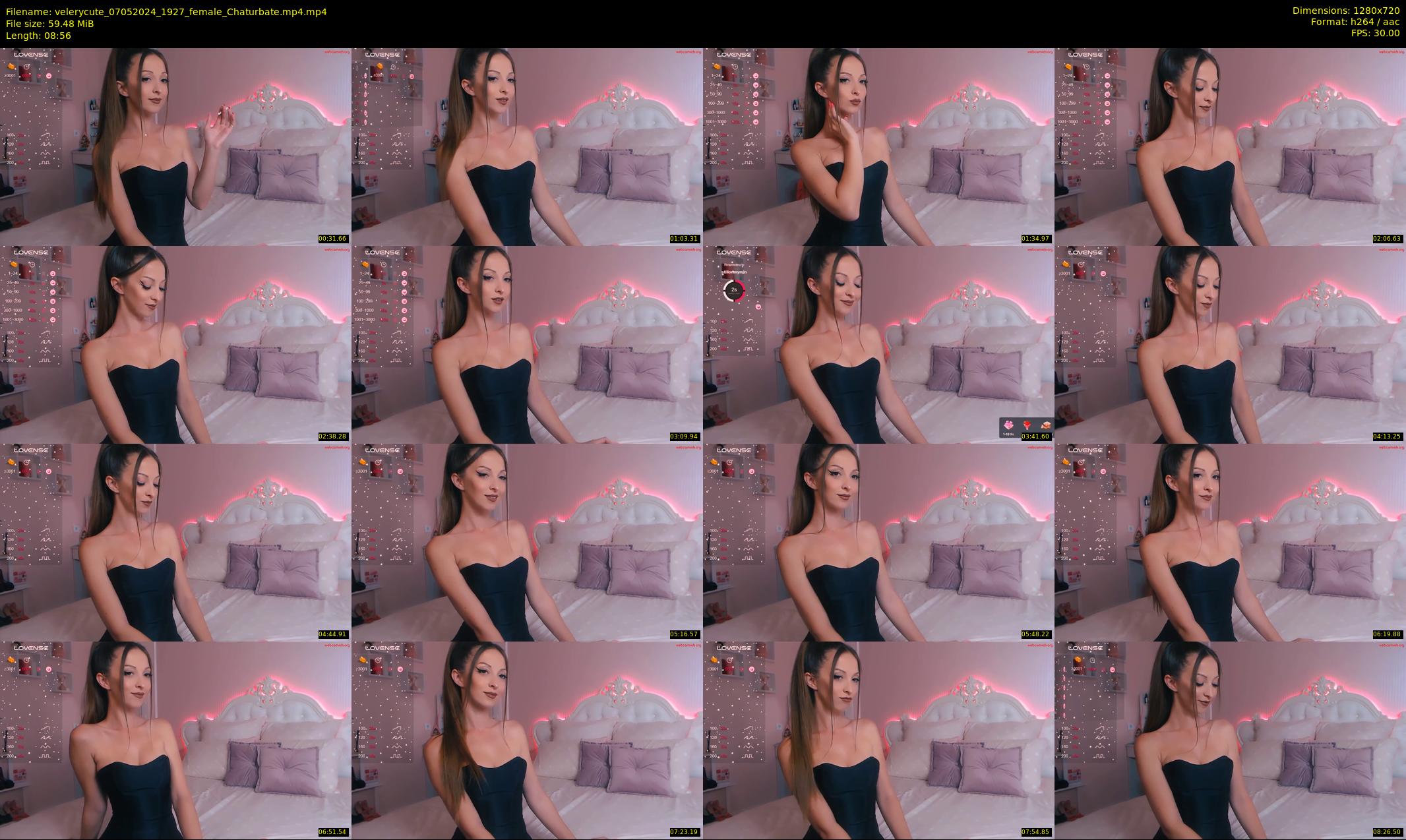 velerycute — 9 minute Chaturbate female cam show recording, 720p, May 7, 2024