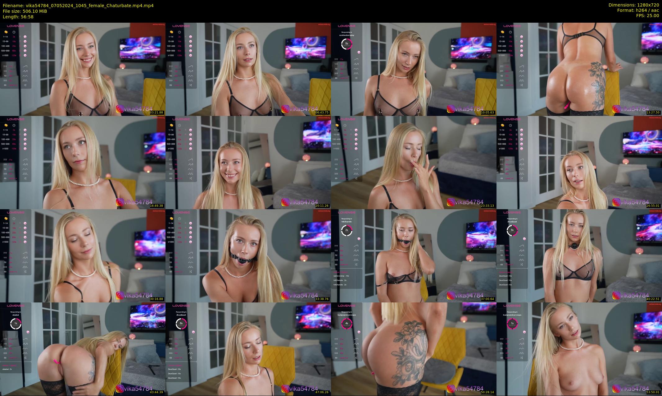vika54784 — 57 minute Chaturbate female cam show recording, 720p, May 7, 2024
