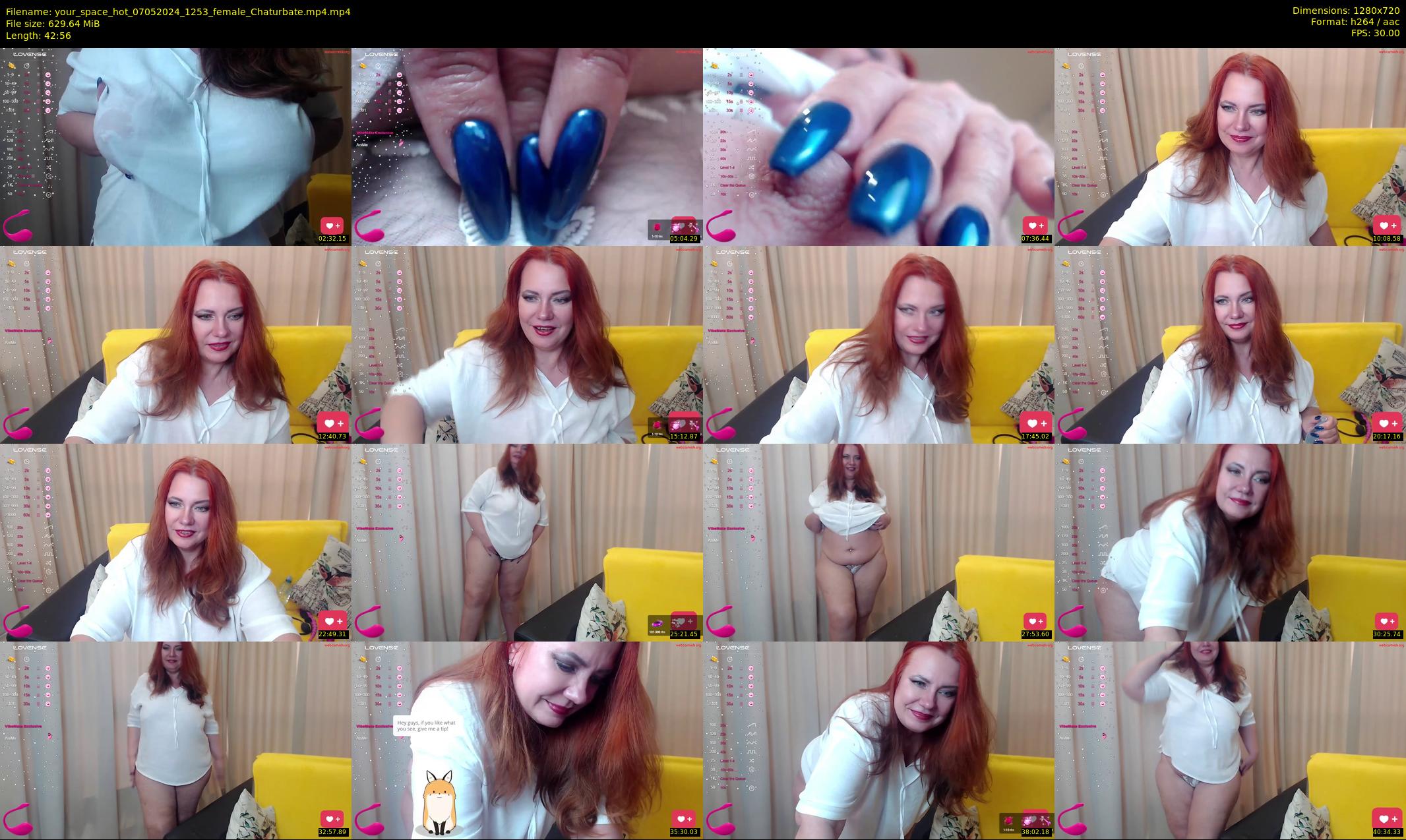 your_space_hot — 43 minute Chaturbate female cam show recording, 720p, May 7, 2024