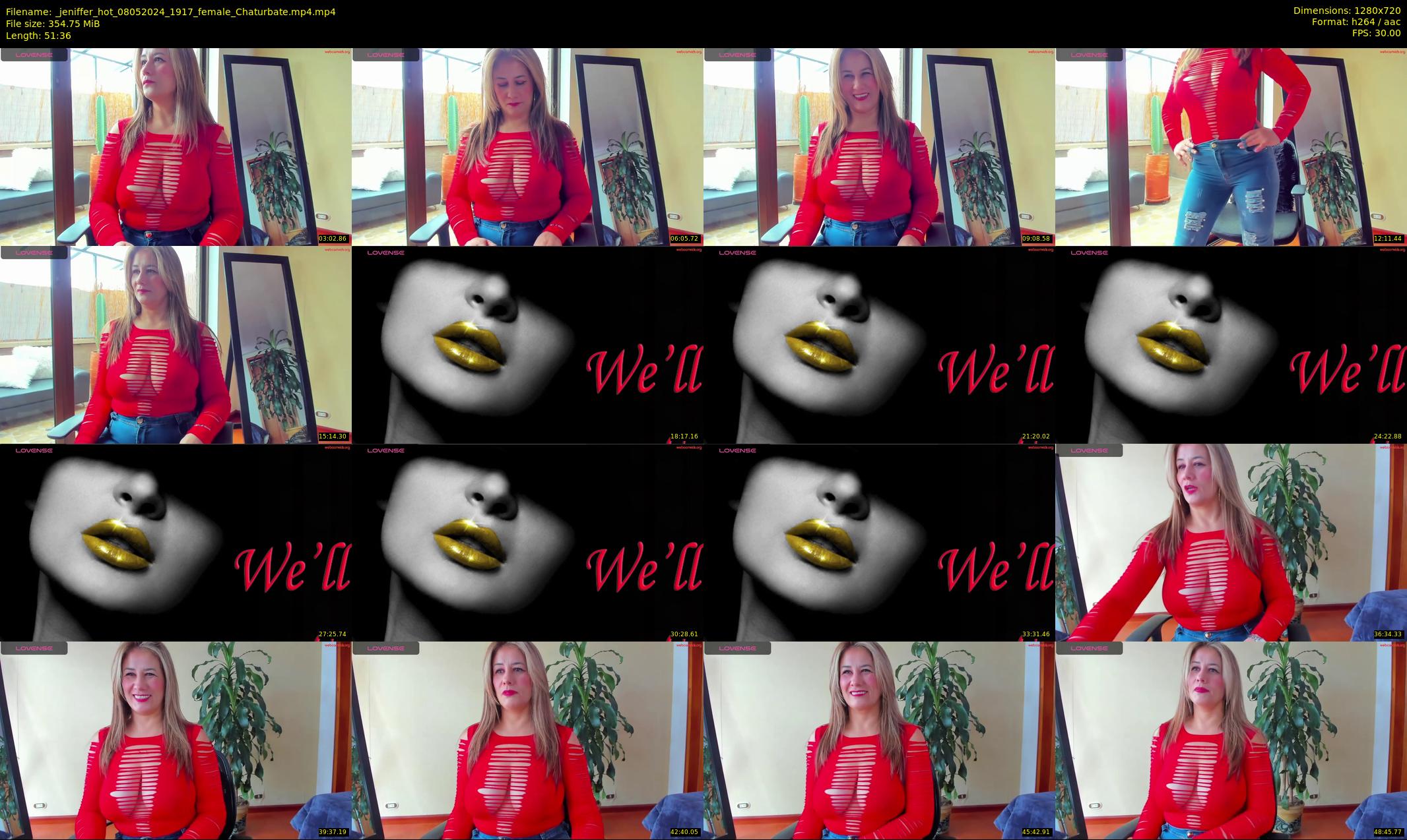 _jeniffer_hot — 52 minute Chaturbate female cam show recording, 720p, May 8, 2024