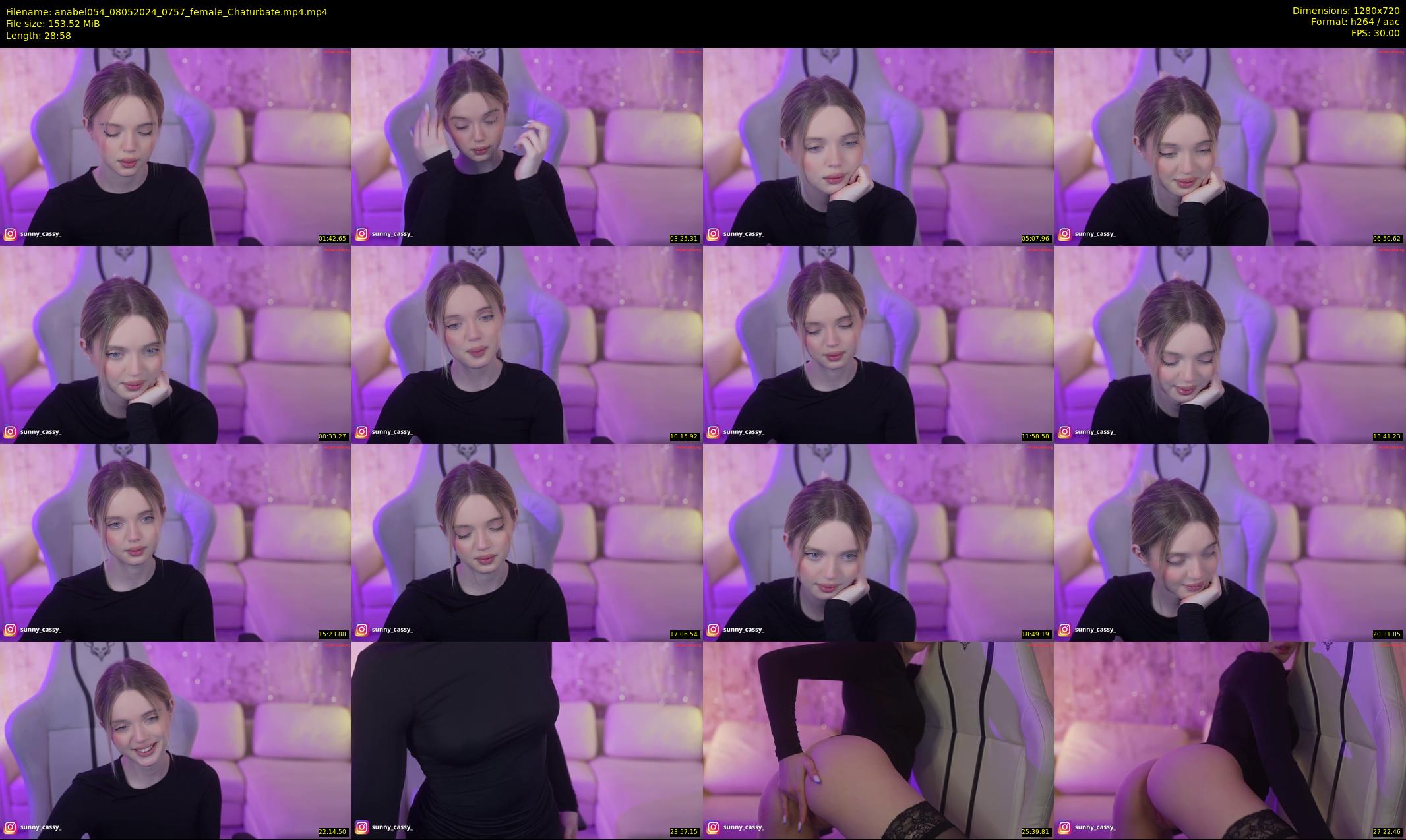 anabel054 — 29 minute Chaturbate female cam show recording, 720p, May 8, 2024