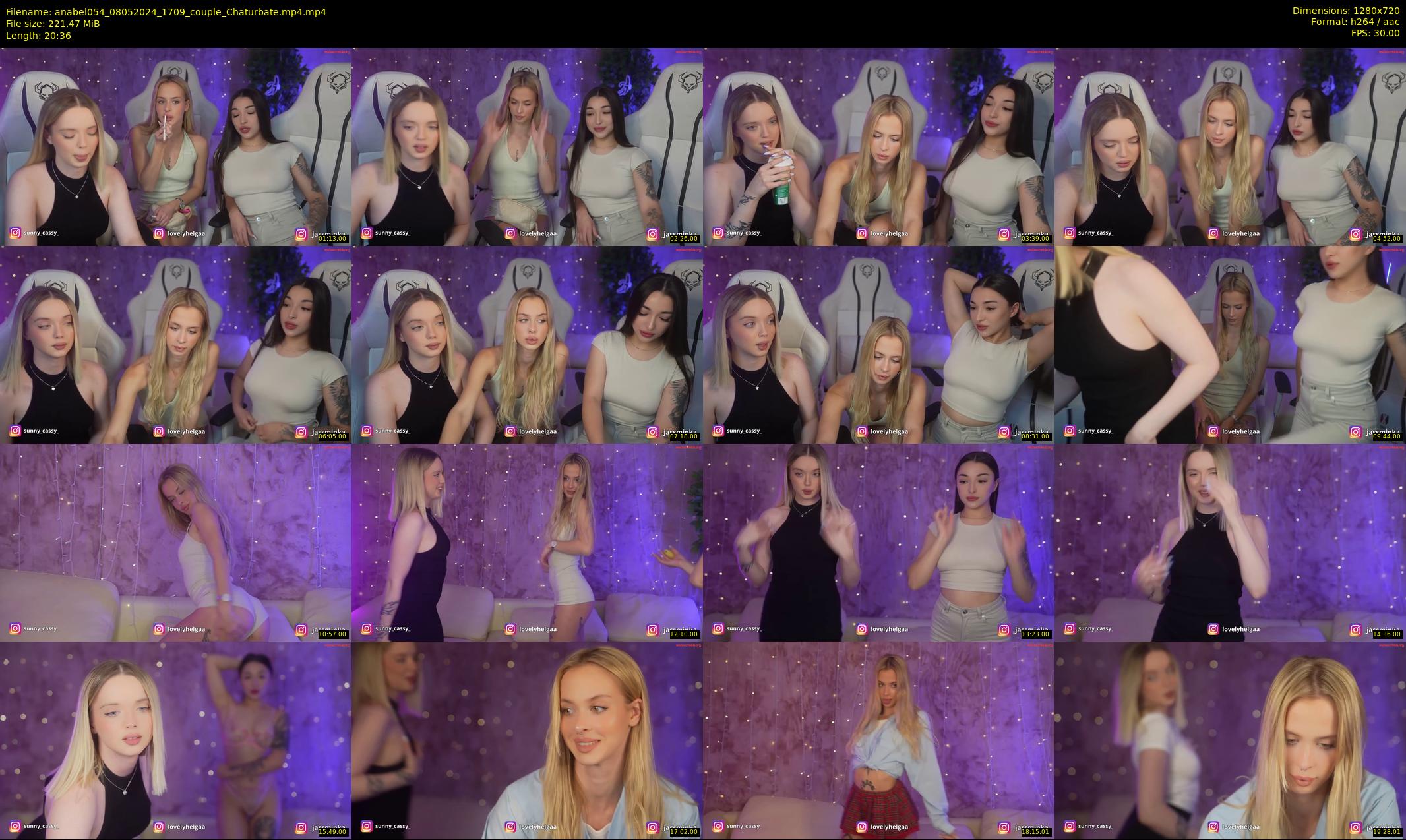 anabel054 — 21 minute Chaturbate female cam show recording, 720p, May 8, 2024