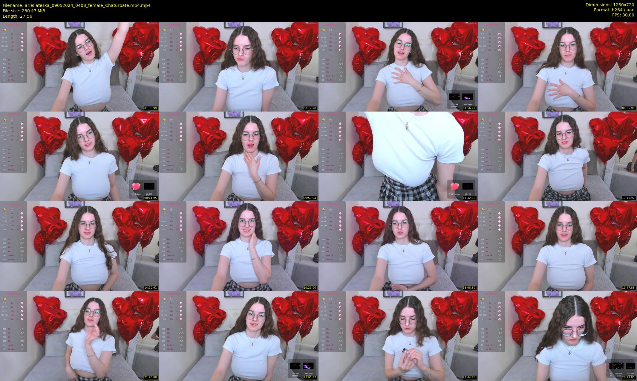 ariellateska — 28 minute Chaturbate female cam show recording, 720p, May 9, 2024