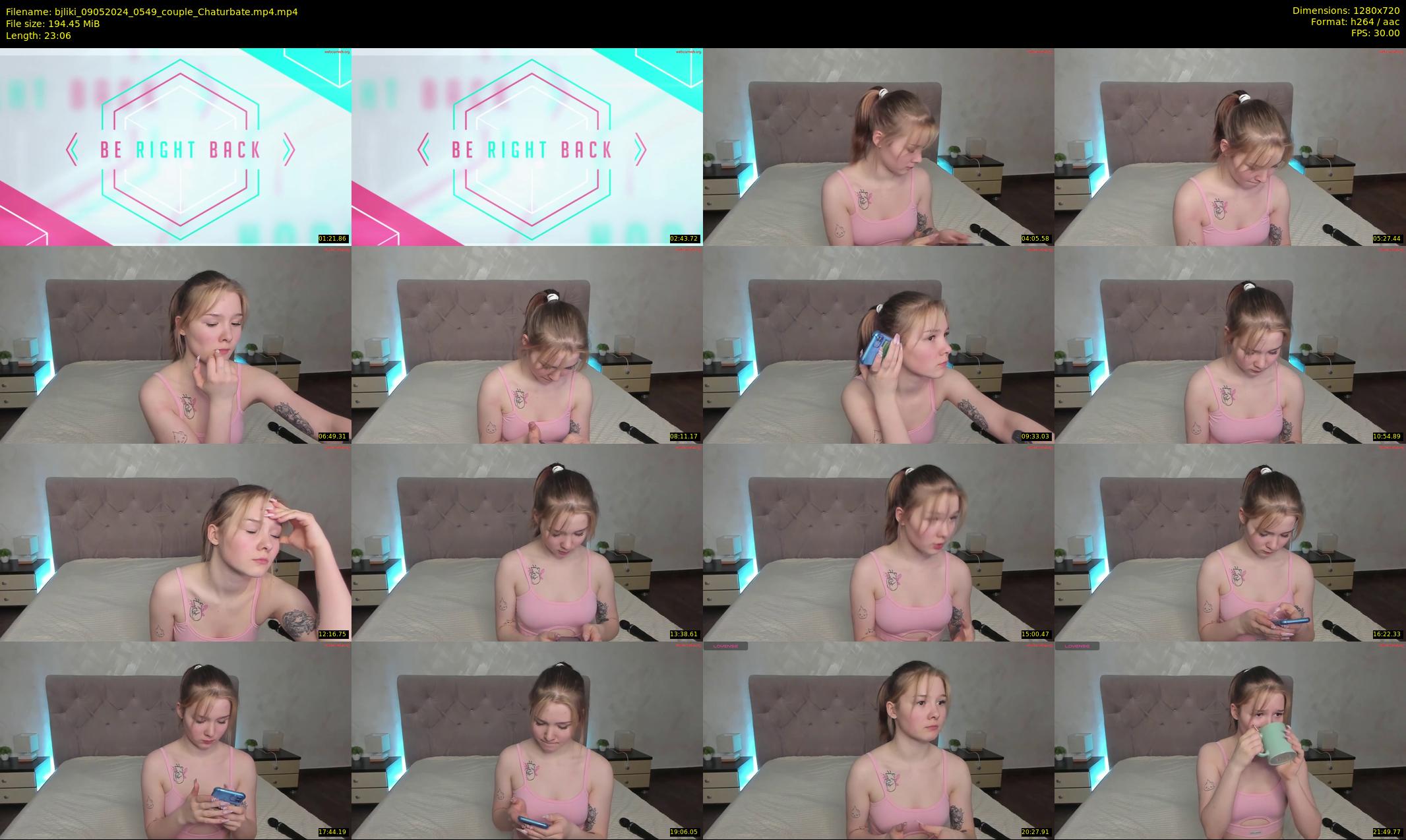 bjliki — 24 minute Chaturbate couple cam show recording, 720p, May 9, 2024