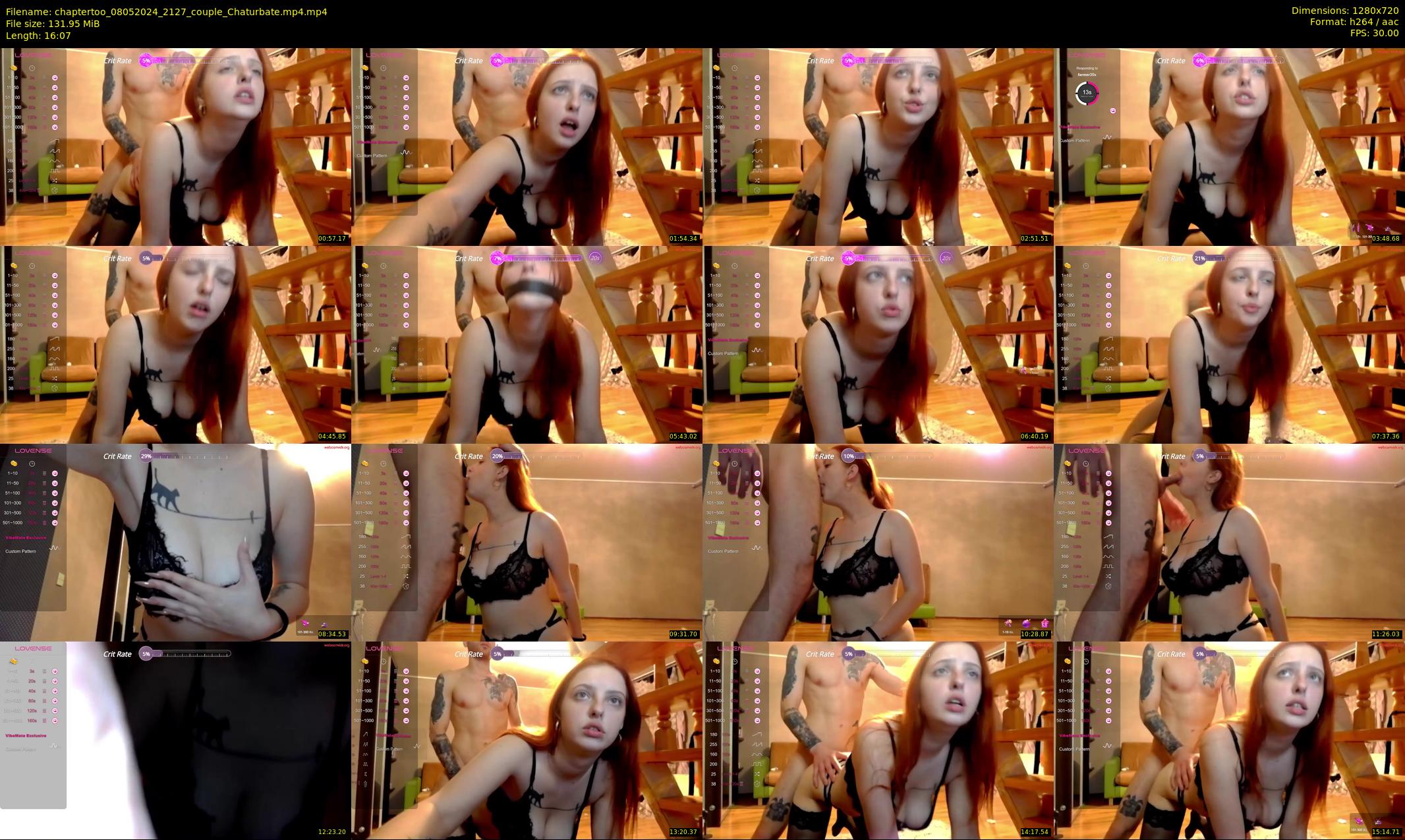 chaptertoo — 17 minute Chaturbate couple cam show recording, 720p, May 8, 2024