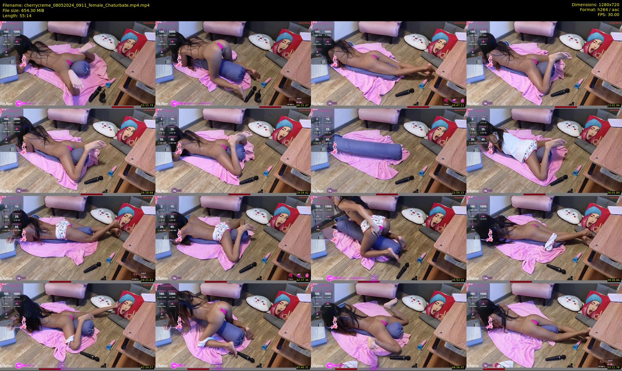 cherrycreme — 56 minute Chaturbate female cam show recording, 720p, May 8, 2024