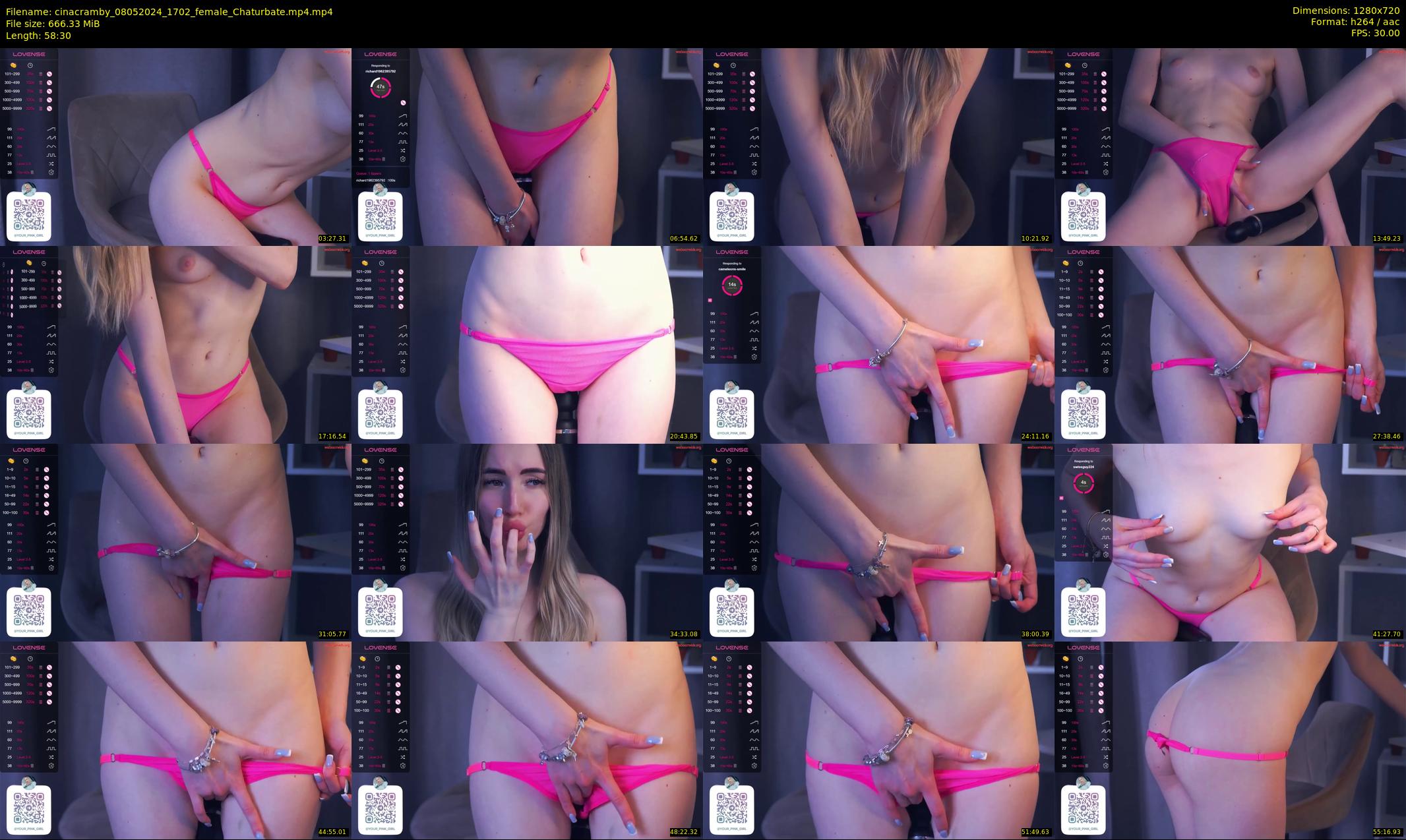 cinacramby — 59 minute Chaturbate female cam show recording, 720p, May 8, 2024