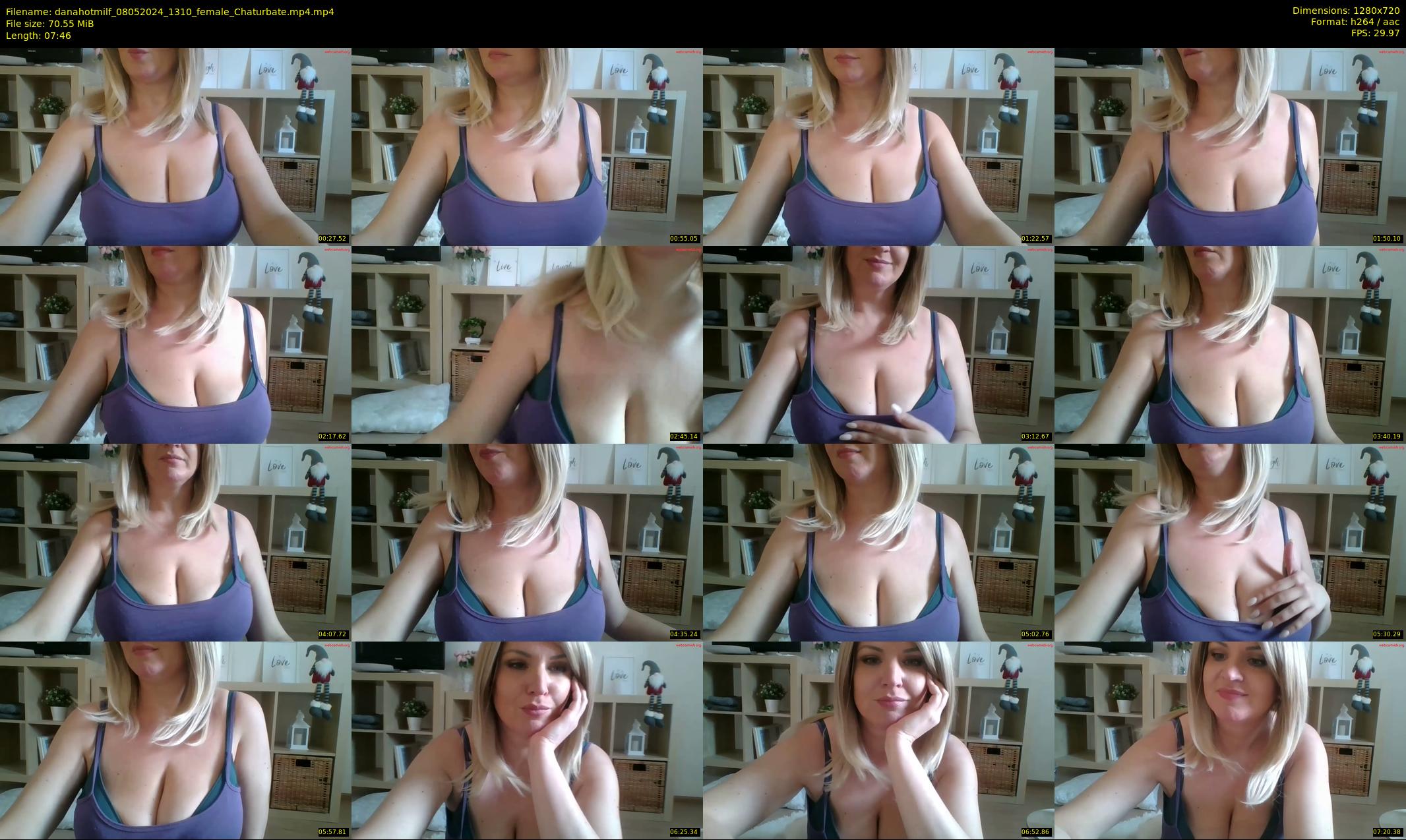 danahotmilf — 8 minute Chaturbate female cam show recording, 720p, May 8, 2024