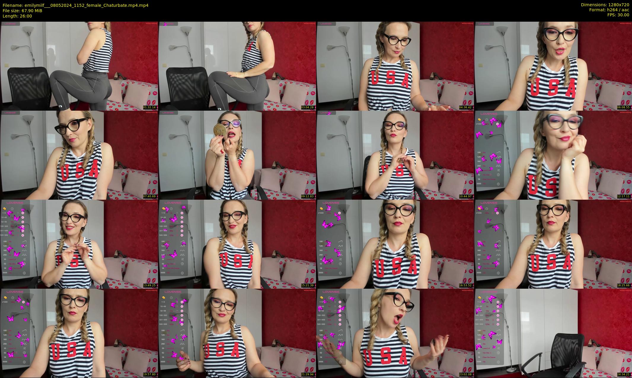 emilymilf__ — 26 minute Chaturbate female cam show recording, 720p, May 8, 2024