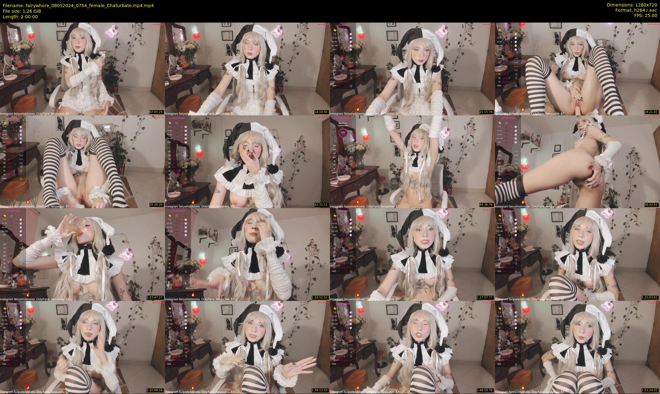 fairywhore — 120 minute Chaturbate female cam show recording, 720p, May 8, 2024