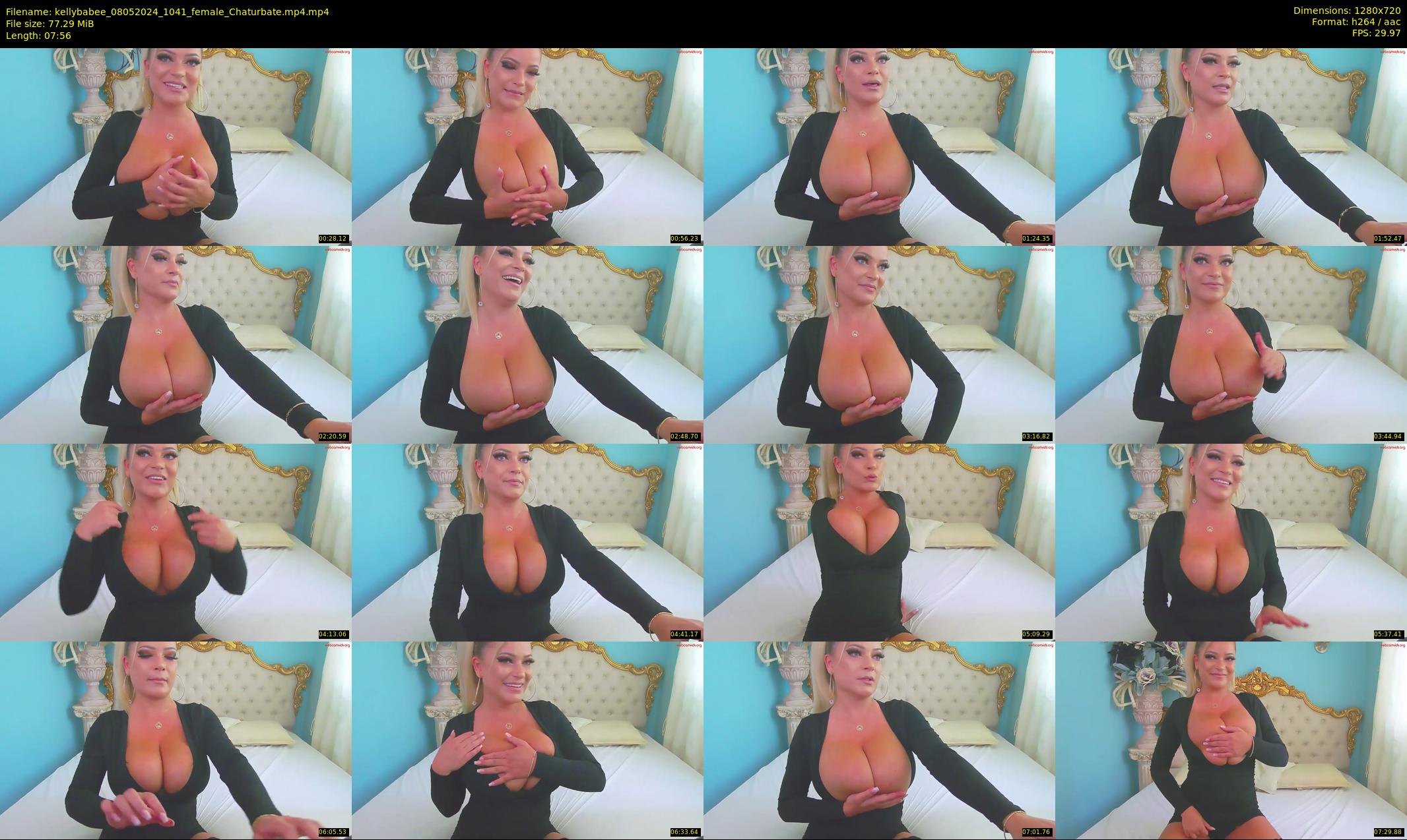 kellybabee — 8 minute Chaturbate female cam show recording, 720p, May 8, 2024