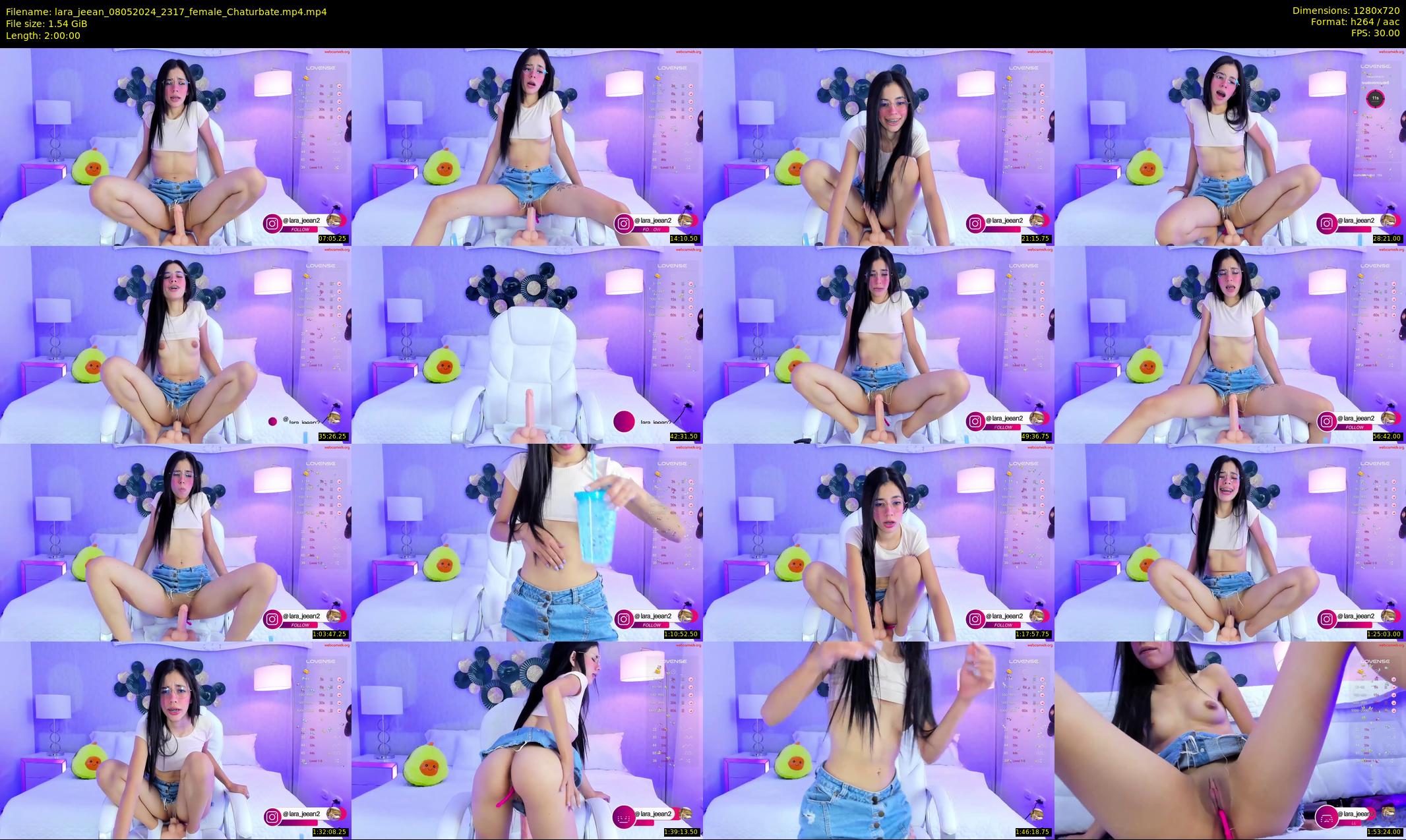 lara_jeean — 120 minute Chaturbate female cam show recording, 720p, May 8, 2024