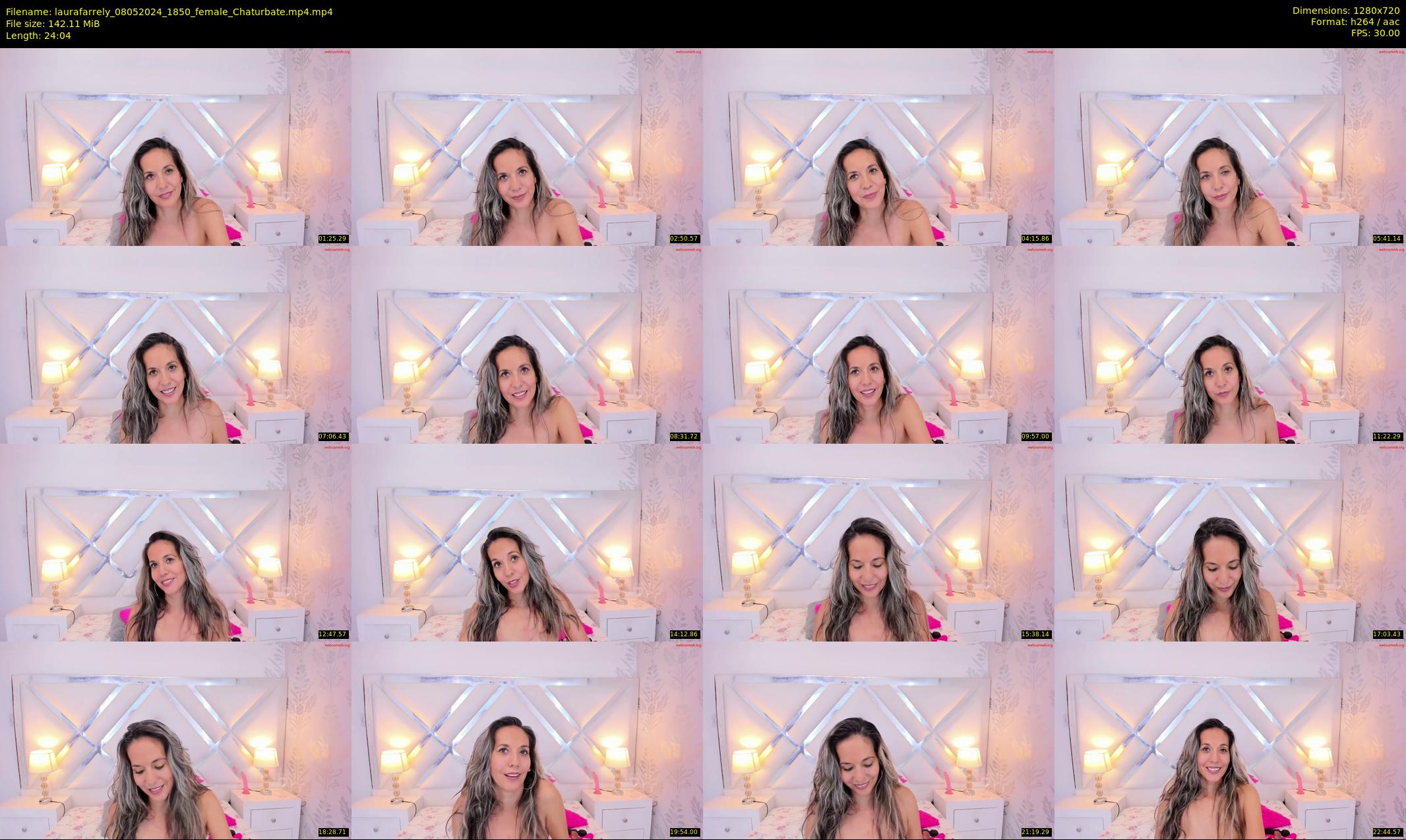 laurafarrely — 25 minute Chaturbate female cam show recording, 720p, May 8, 2024