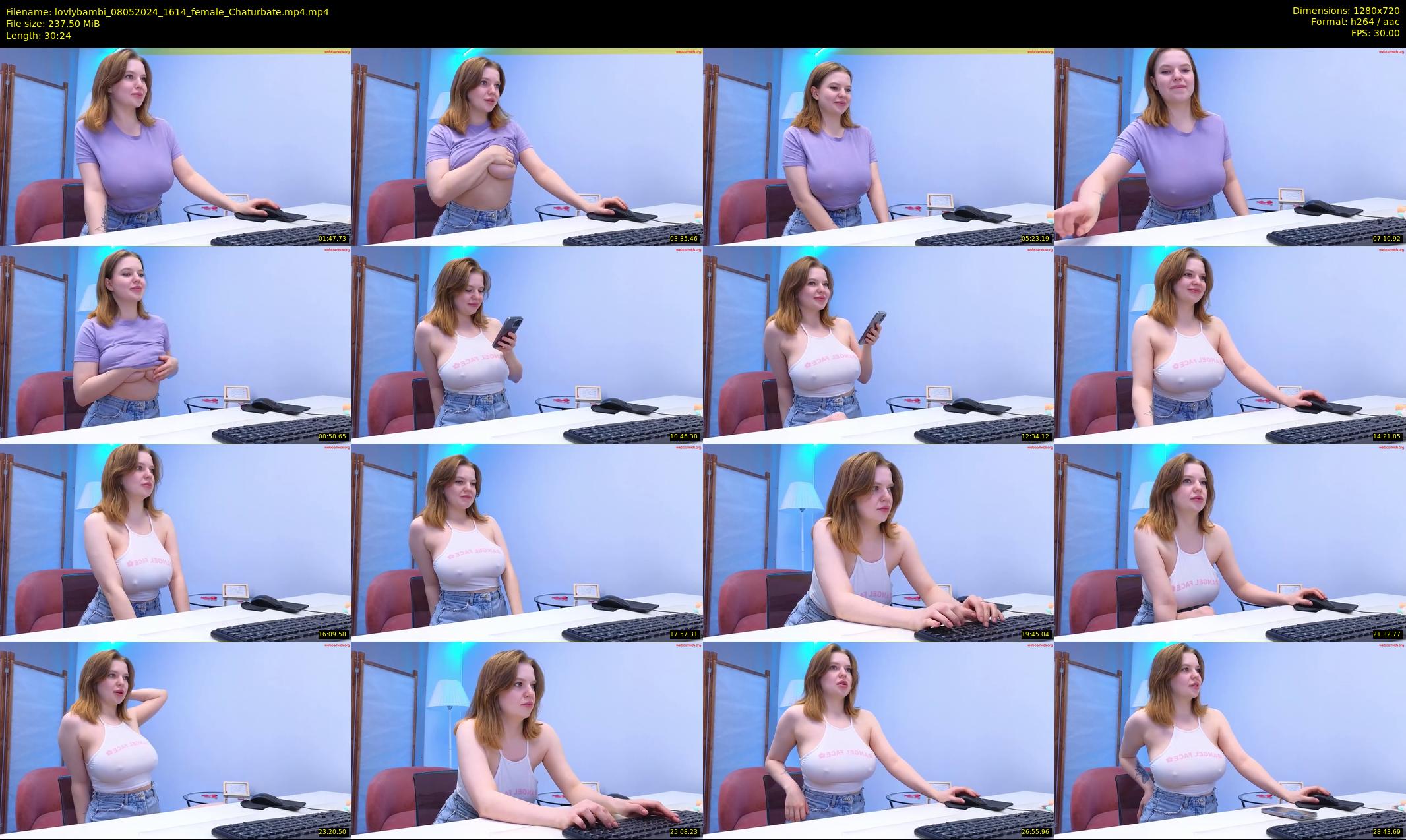lovlybambi — 31 minute Chaturbate female cam show recording, 720p, May 8, 2024