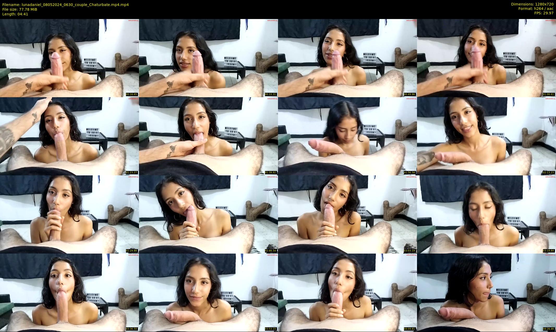 lunadaniel — 5 minute Chaturbate couple cam show recording, 720p, May 8, 2024