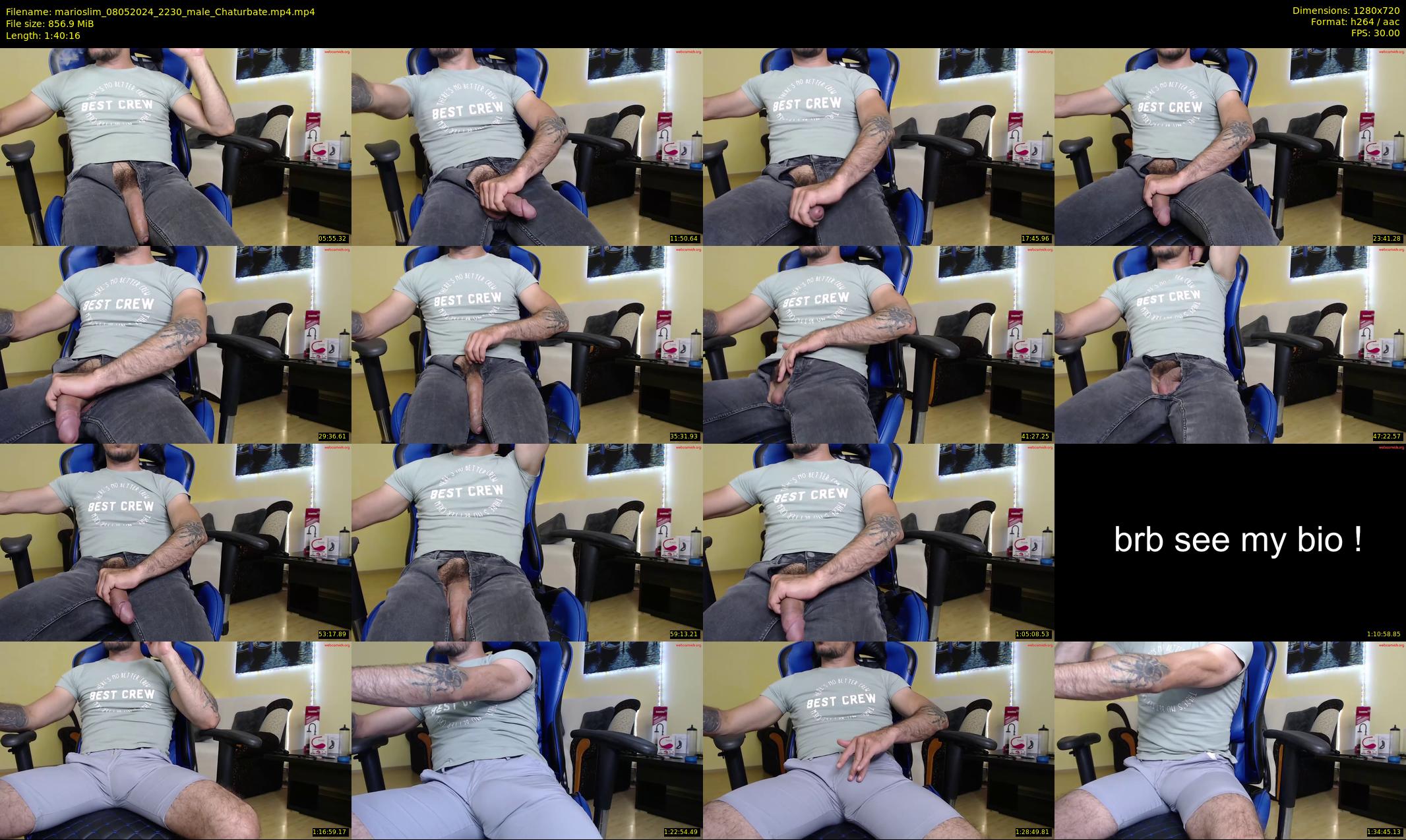 marioslim — 101 minute Chaturbate male cam show recording, 720p, May 8, 2024