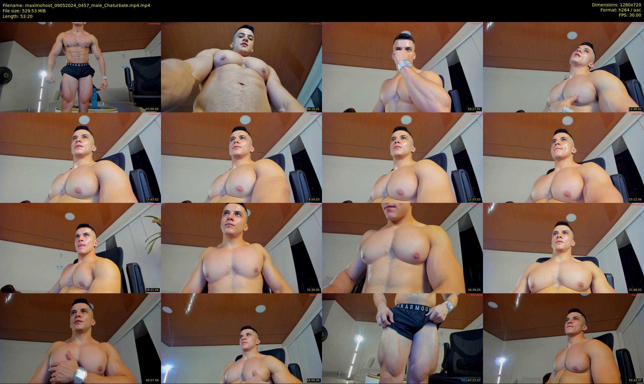 maximohoot — 54 minute Chaturbate male cam show recording, 720p, May 9, 2024