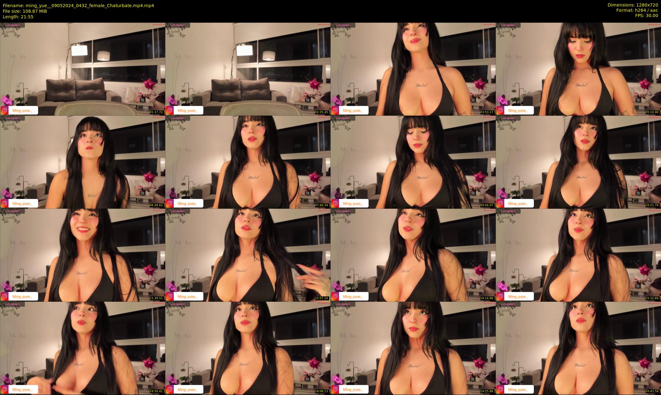 ming_yue_ — 22 minute Chaturbate female cam show recording, 720p, May 9, 2024