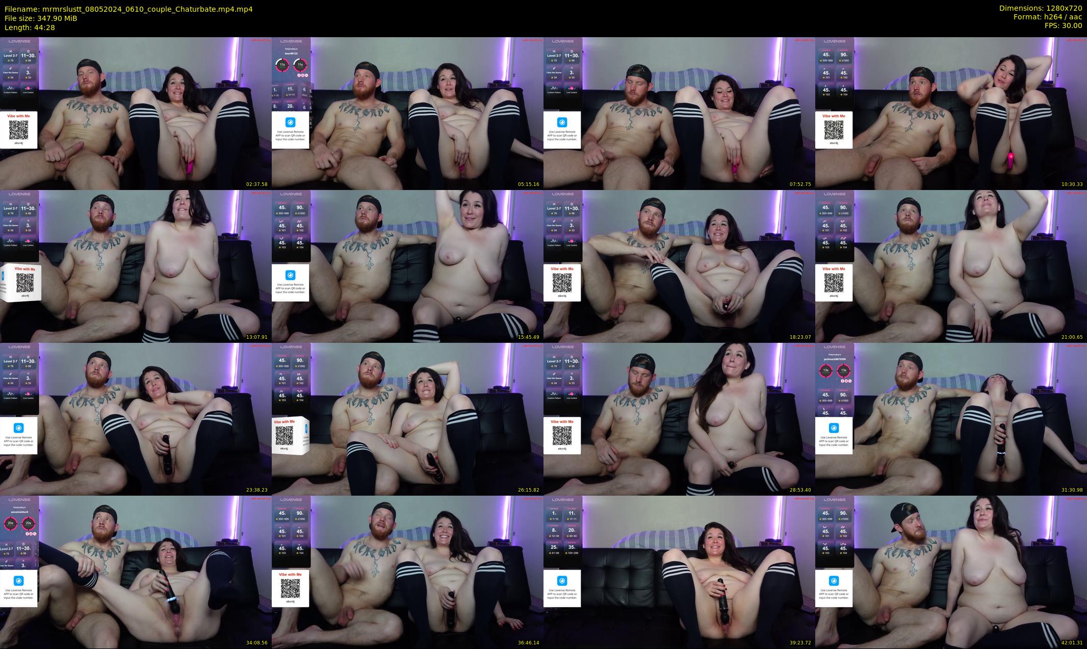 mrmrslustt — 45 minute Chaturbate couple cam show recording, 720p, May 8, 2024