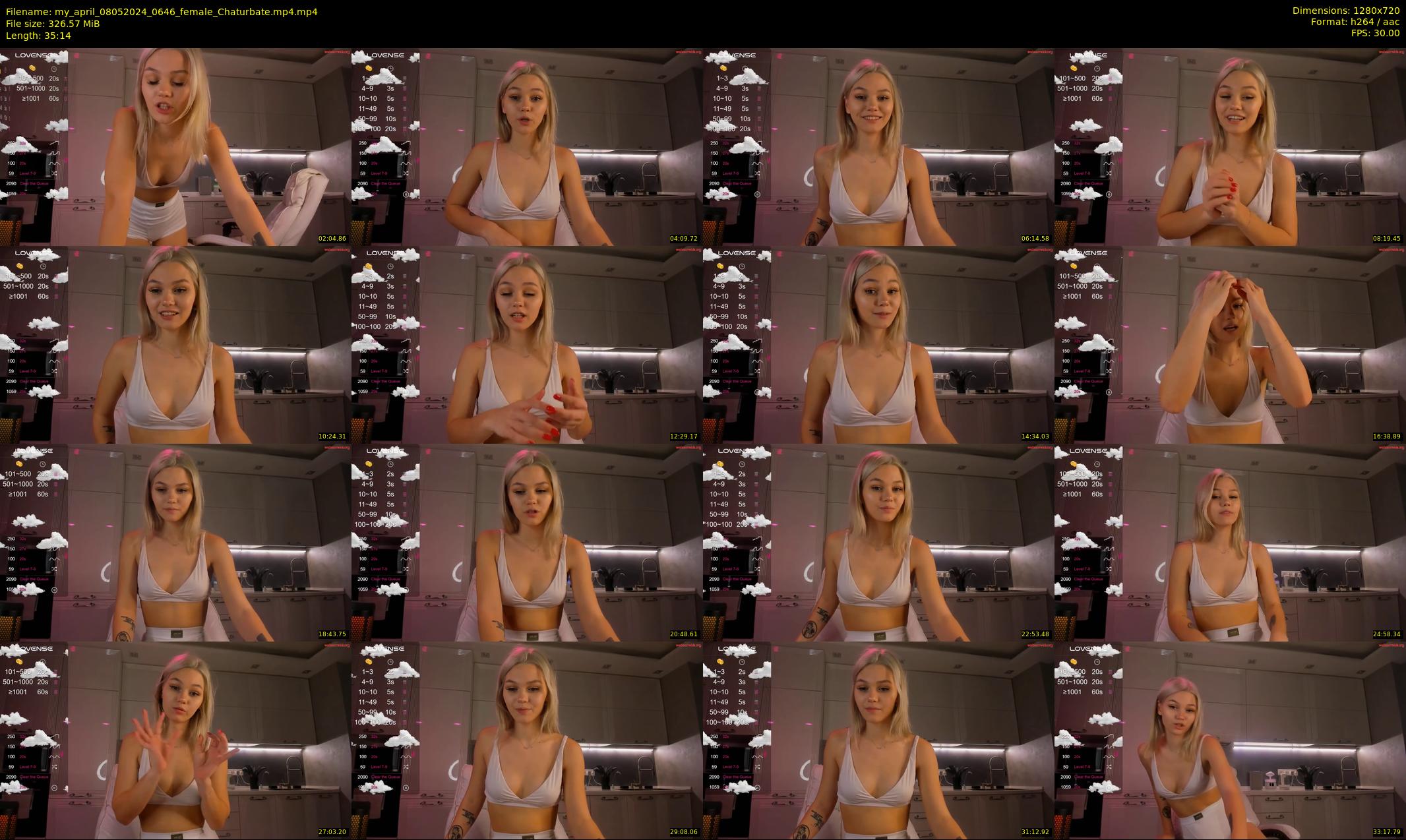 my_april — 36 minute Chaturbate female cam show recording, 720p, May 8, 2024