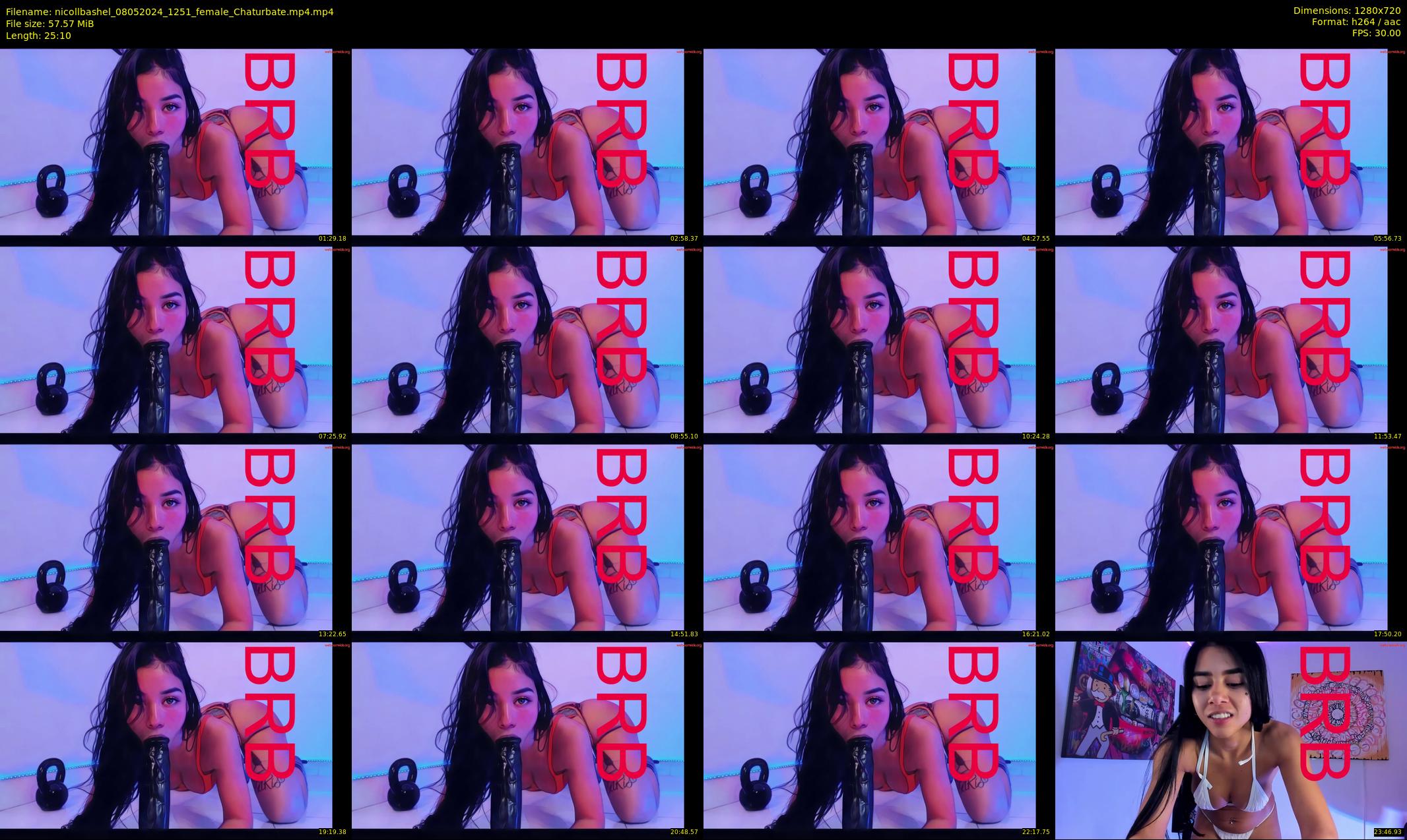 nicollbashel — 26 minute Chaturbate female cam show recording, 720p, May 8, 2024