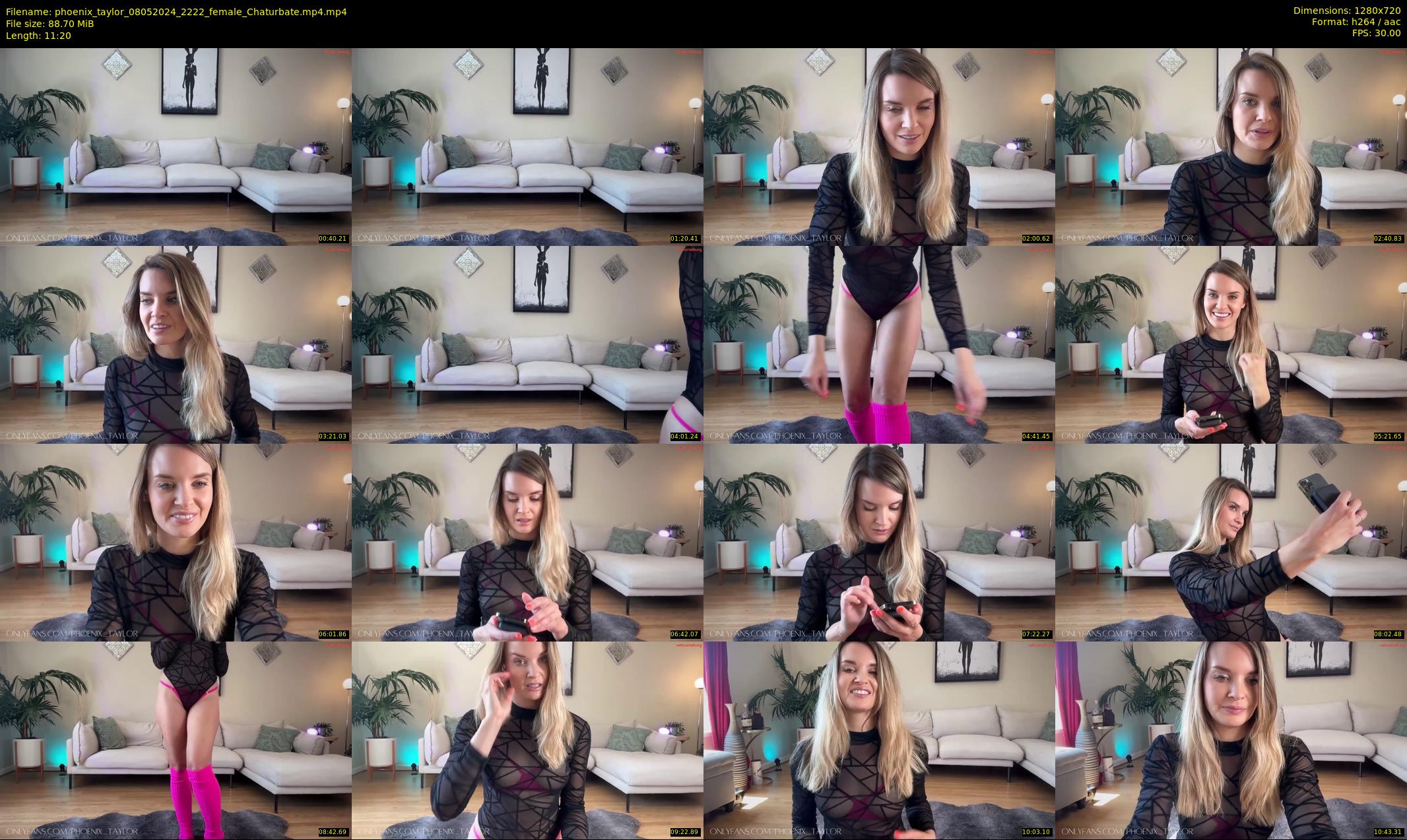phoenix_taylor — 12 minute Chaturbate female cam show recording, 720p, May 8, 2024