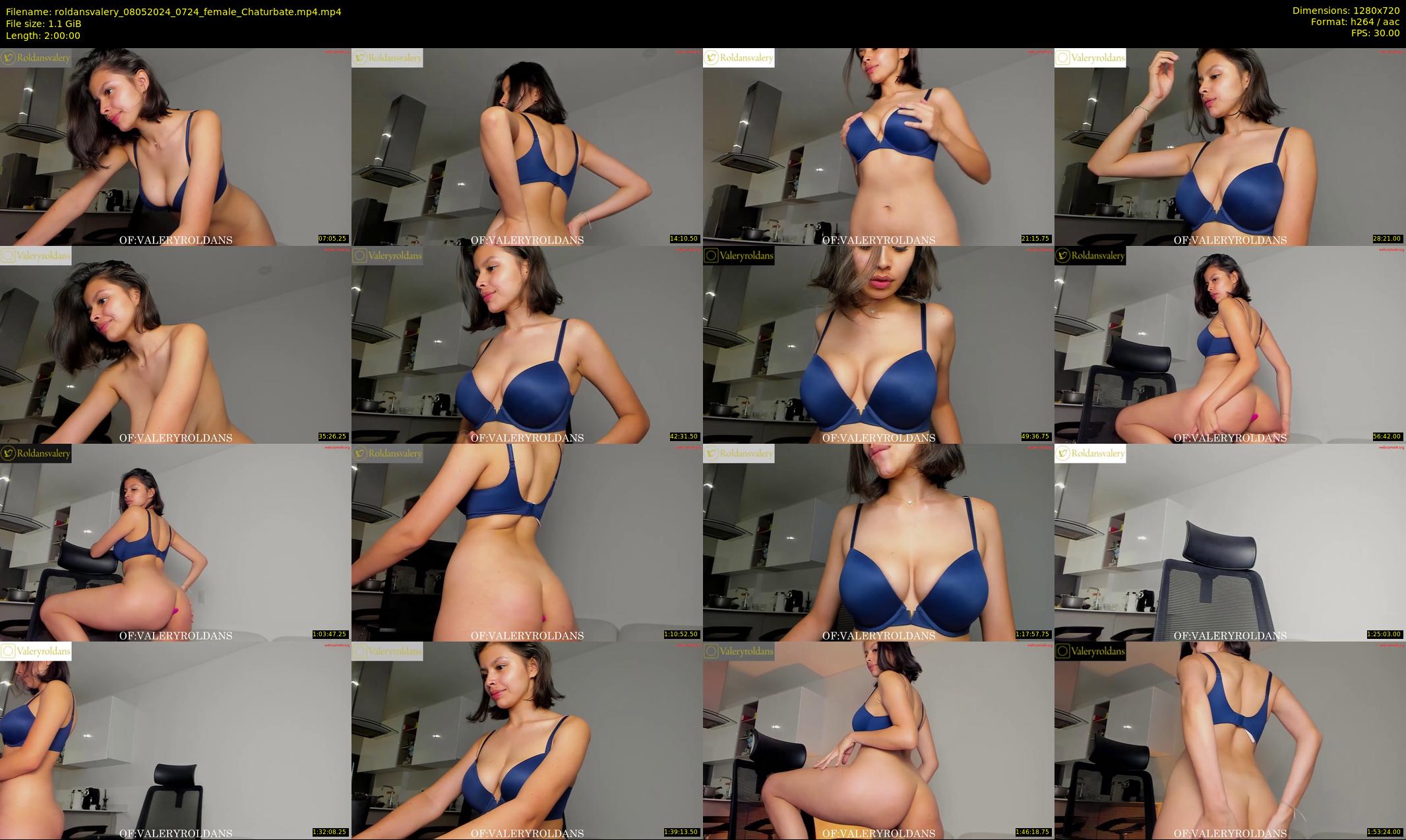 roldansvalery — 120 minute Chaturbate female cam show recording, 720p, May 8, 2024