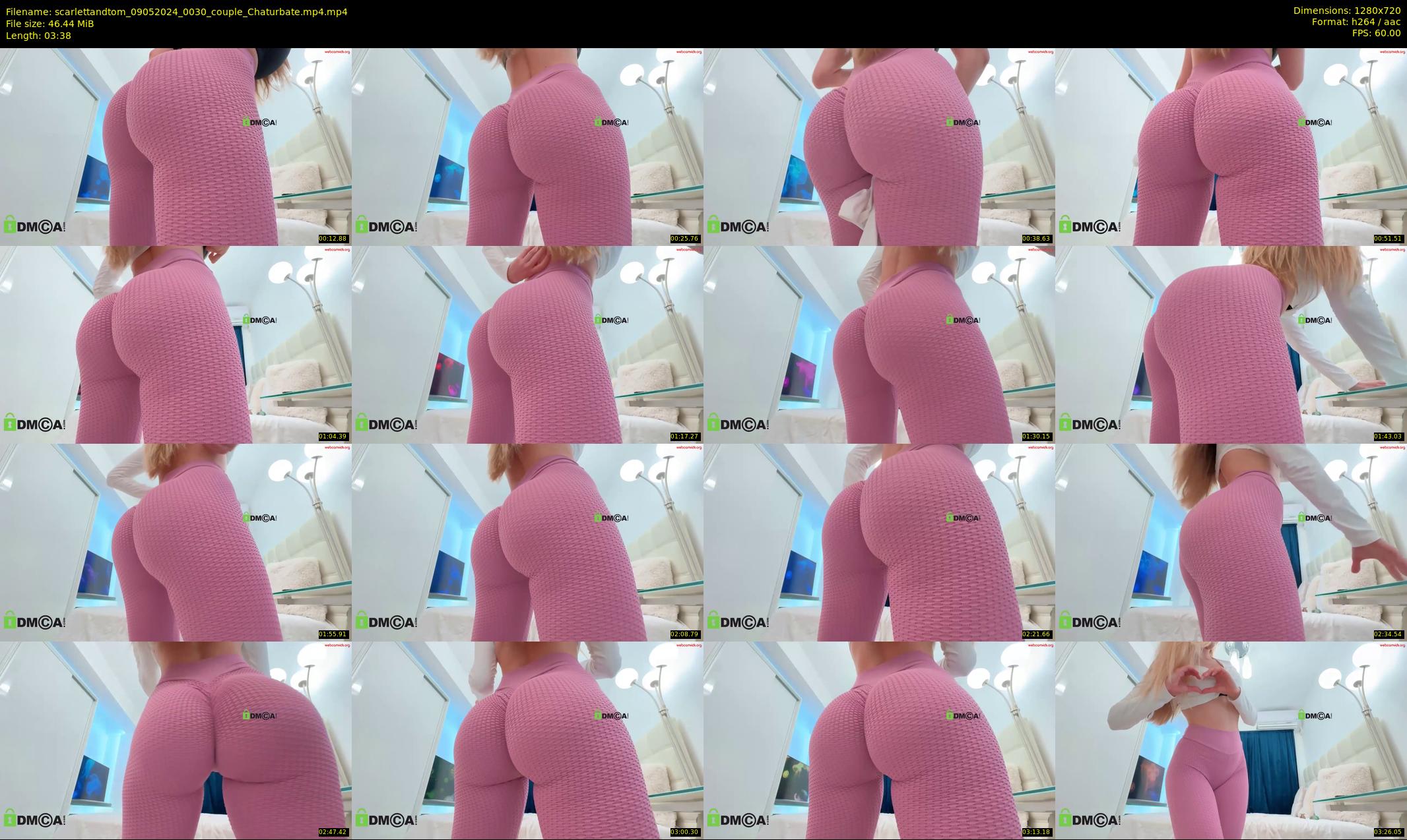 scarlettandtom — 4 minute Chaturbate couple cam show recording, 720p, May 9, 2024