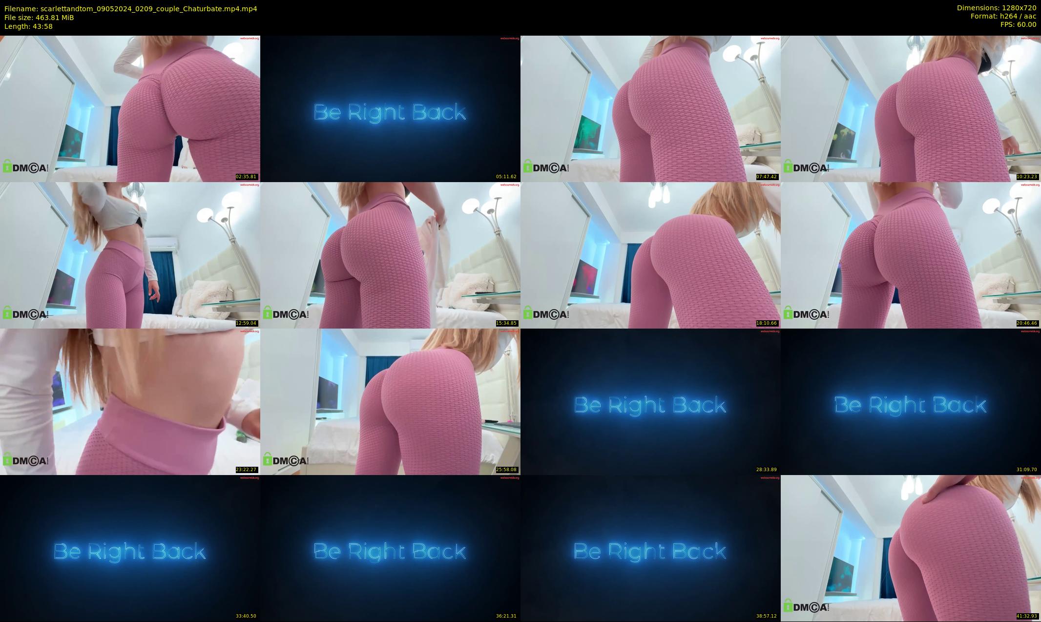 scarlettandtom — 44 minute Chaturbate couple cam show recording, 720p, May 9, 2024