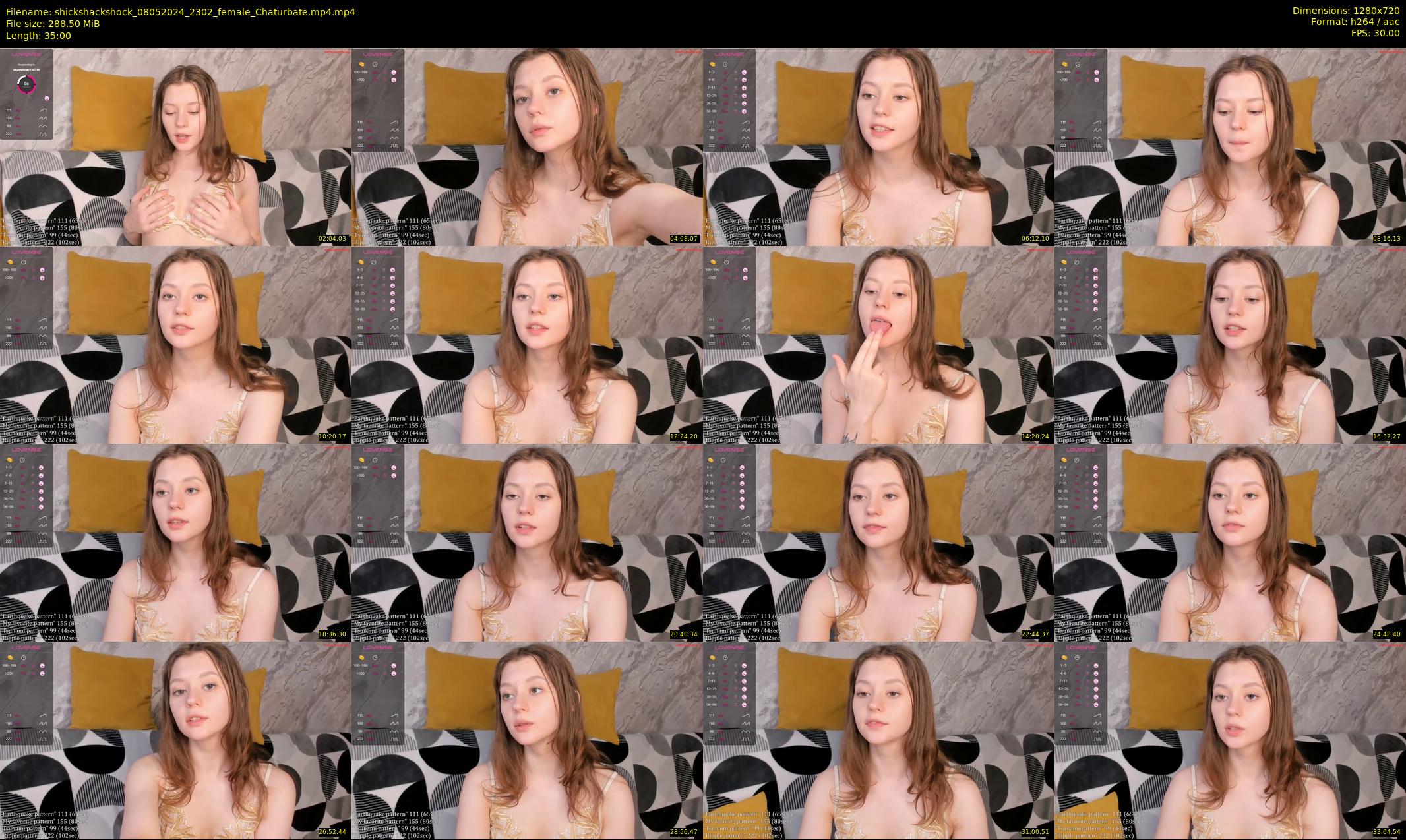 shickshackshock — 35 minute Chaturbate female cam show recording, 720p, May 8, 2024