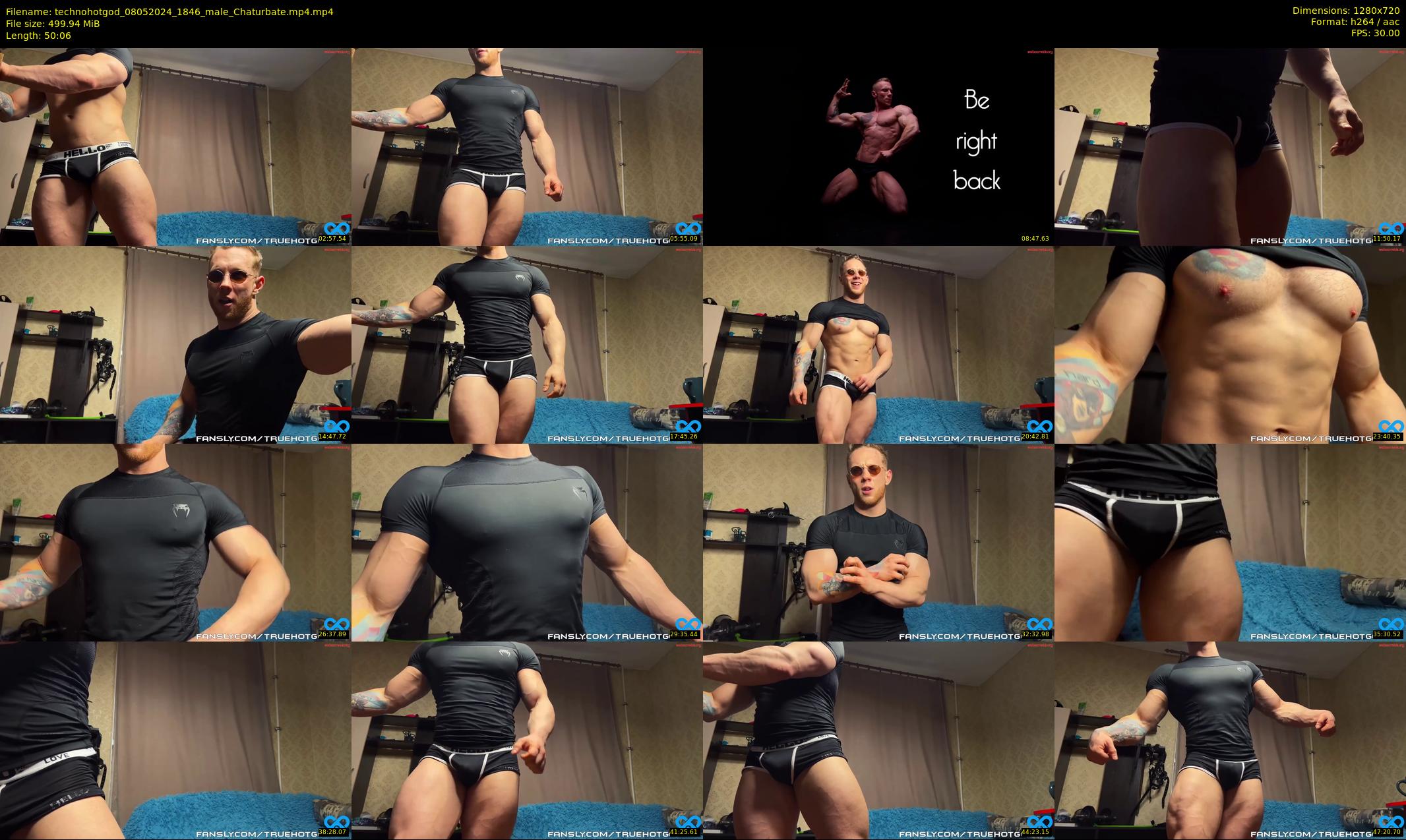 technohotgod — 51 minute Chaturbate male cam show recording, 720p, May 8, 2024
