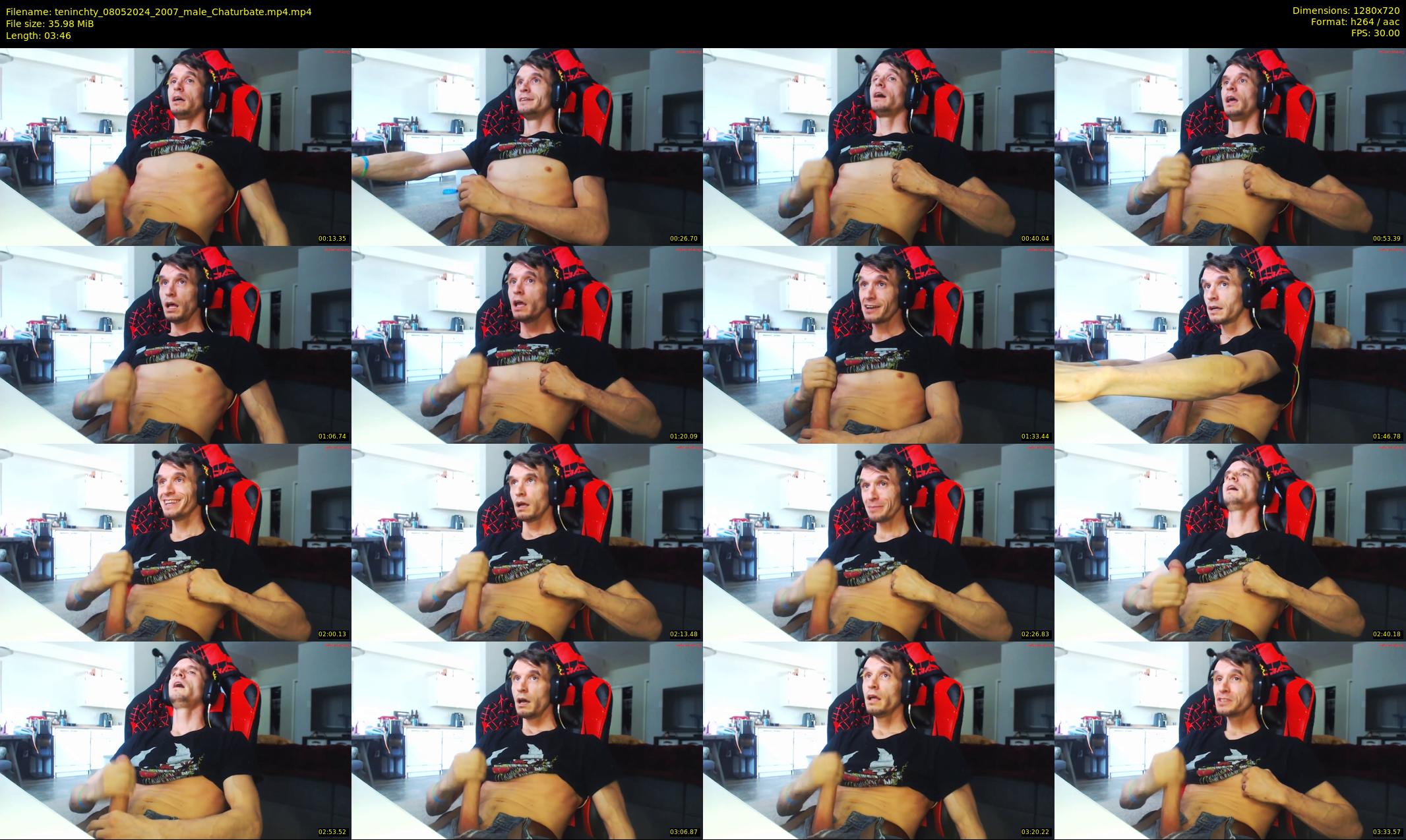 teninchty — 4 minute Chaturbate male cam show recording, 720p, May 8, 2024