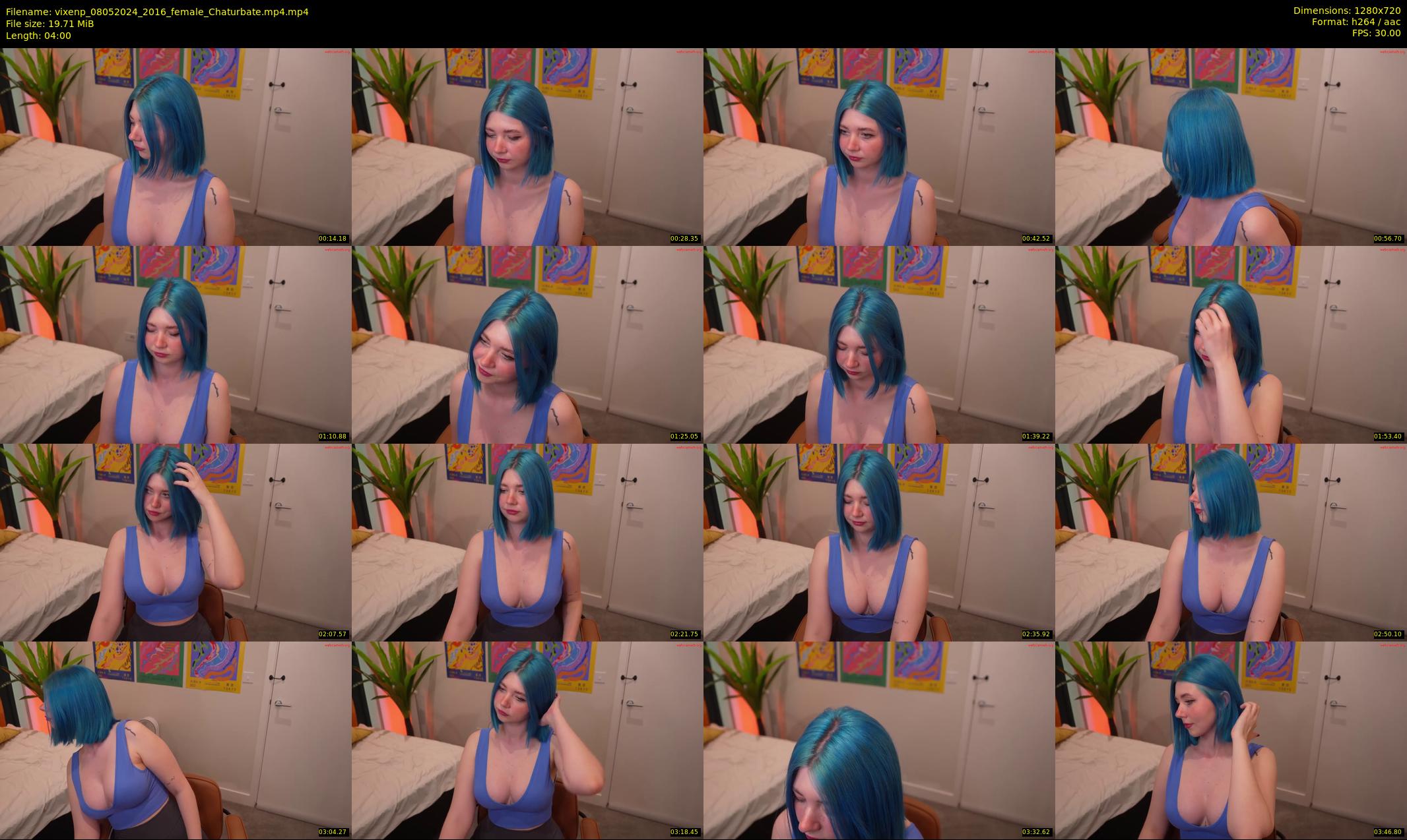 vixenp — 4 minute Chaturbate female cam show recording, 720p, May 8, 2024