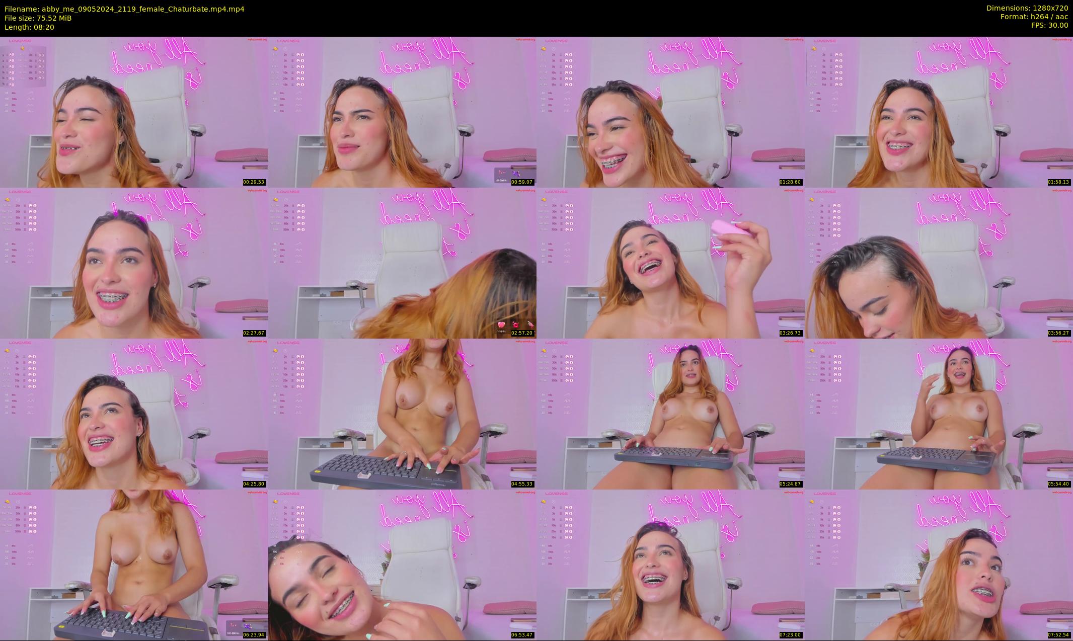 abby_me — 9 minute Chaturbate female cam show recording, 720p, May 9, 2024