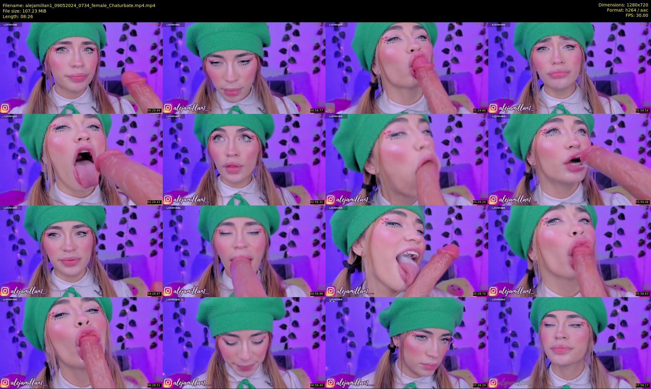 alejamillan1 — 9 minute Chaturbate female cam show recording, 720p, May 9, 2024