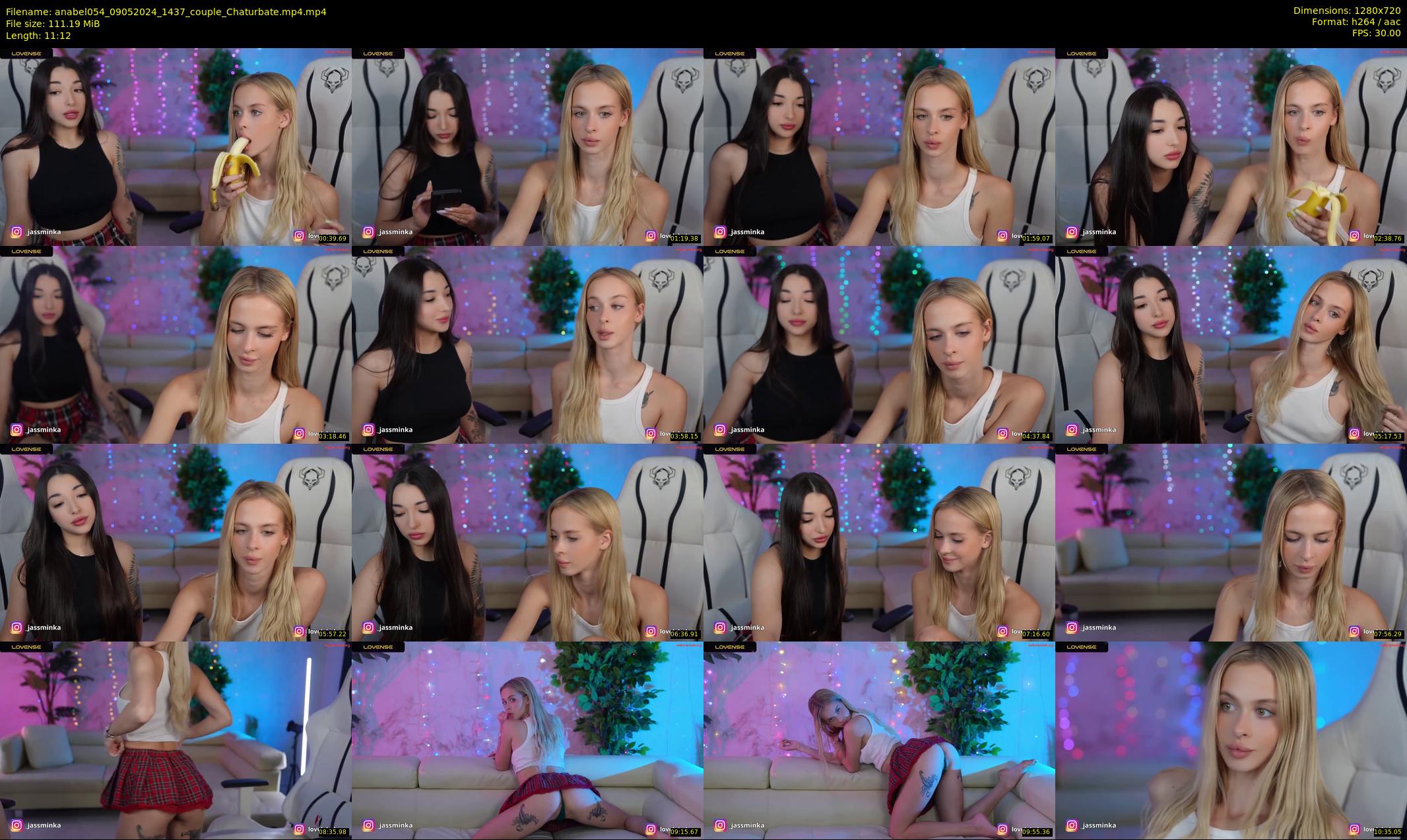 anabel054 — 12 minute Chaturbate female cam show recording, 720p, May 9, 2024
