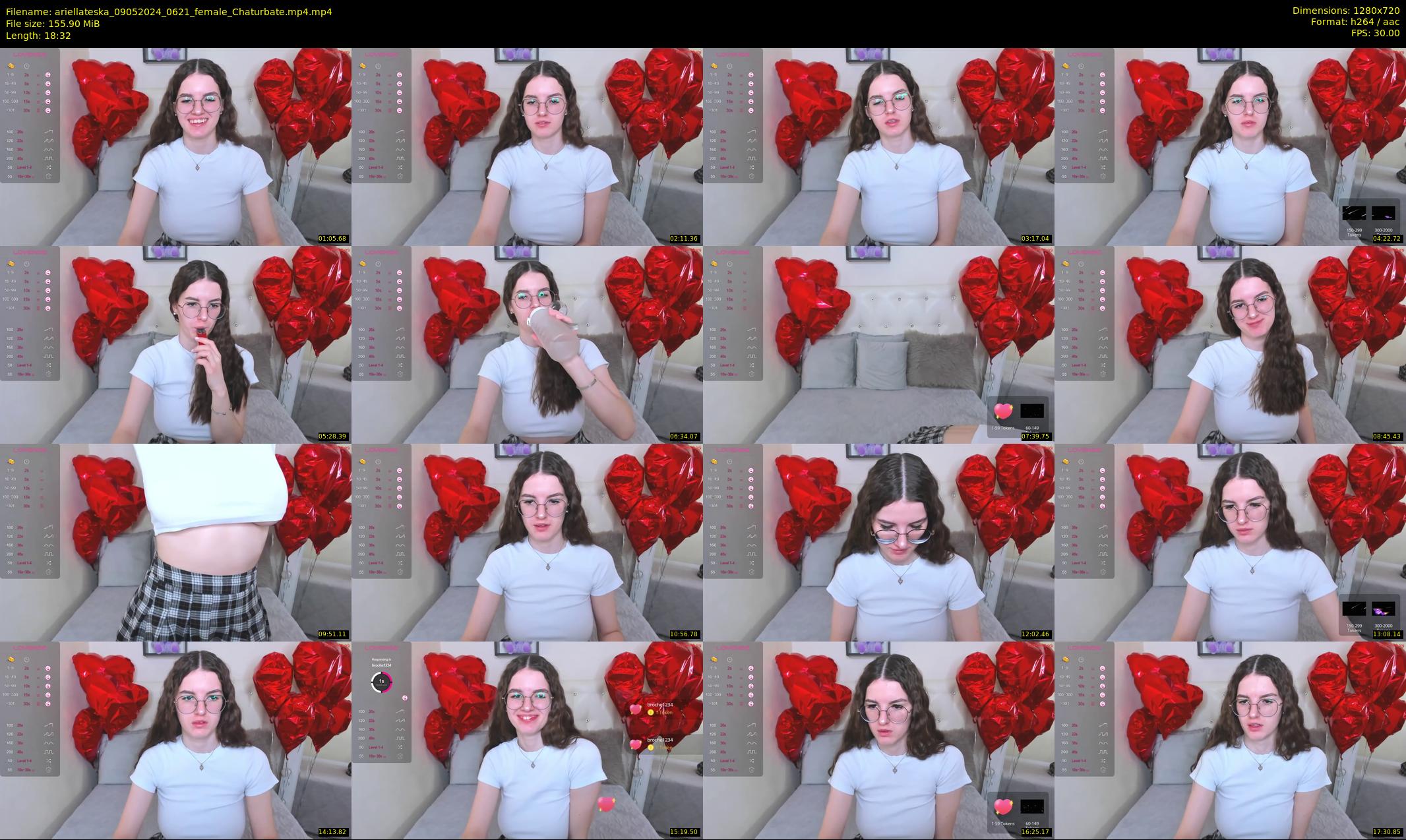 ariellateska — 19 minute Chaturbate female cam show recording, 720p, May 9, 2024