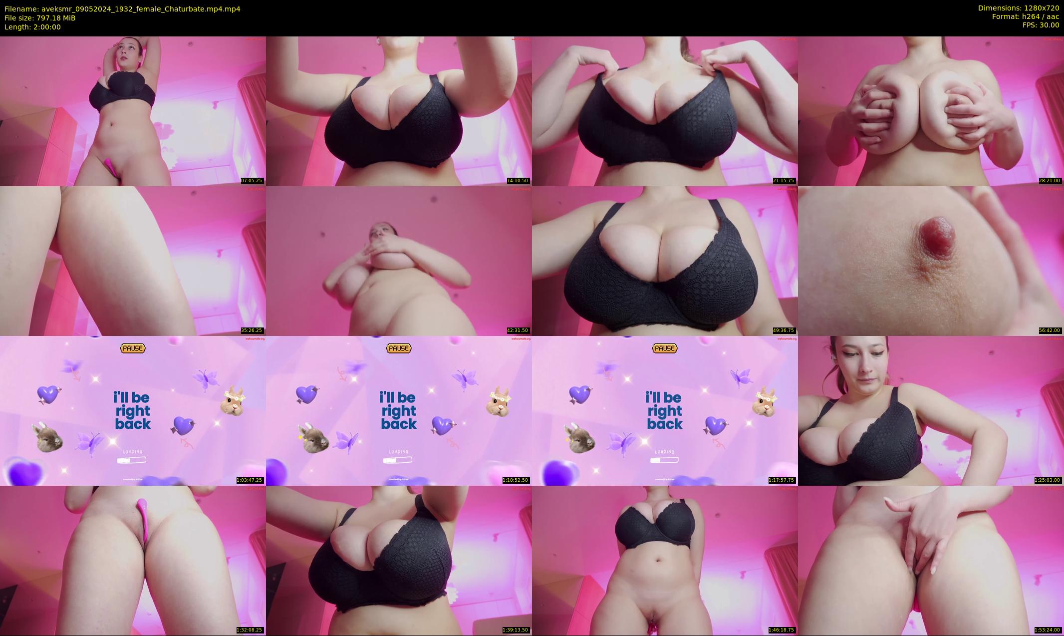 aveksmr — 120 minute Chaturbate couple cam show recording, 720p, May 9, 2024
