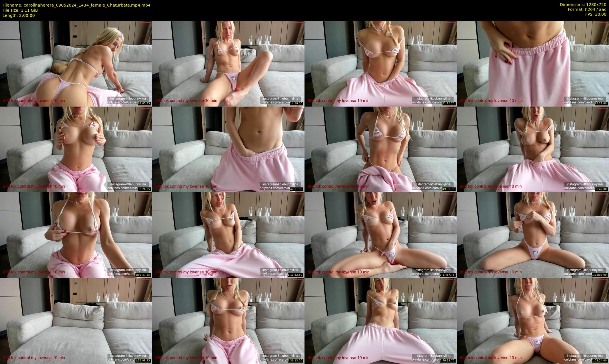 carolinaherera — 120 minute Chaturbate female cam show recording, 720p, May 9, 2024