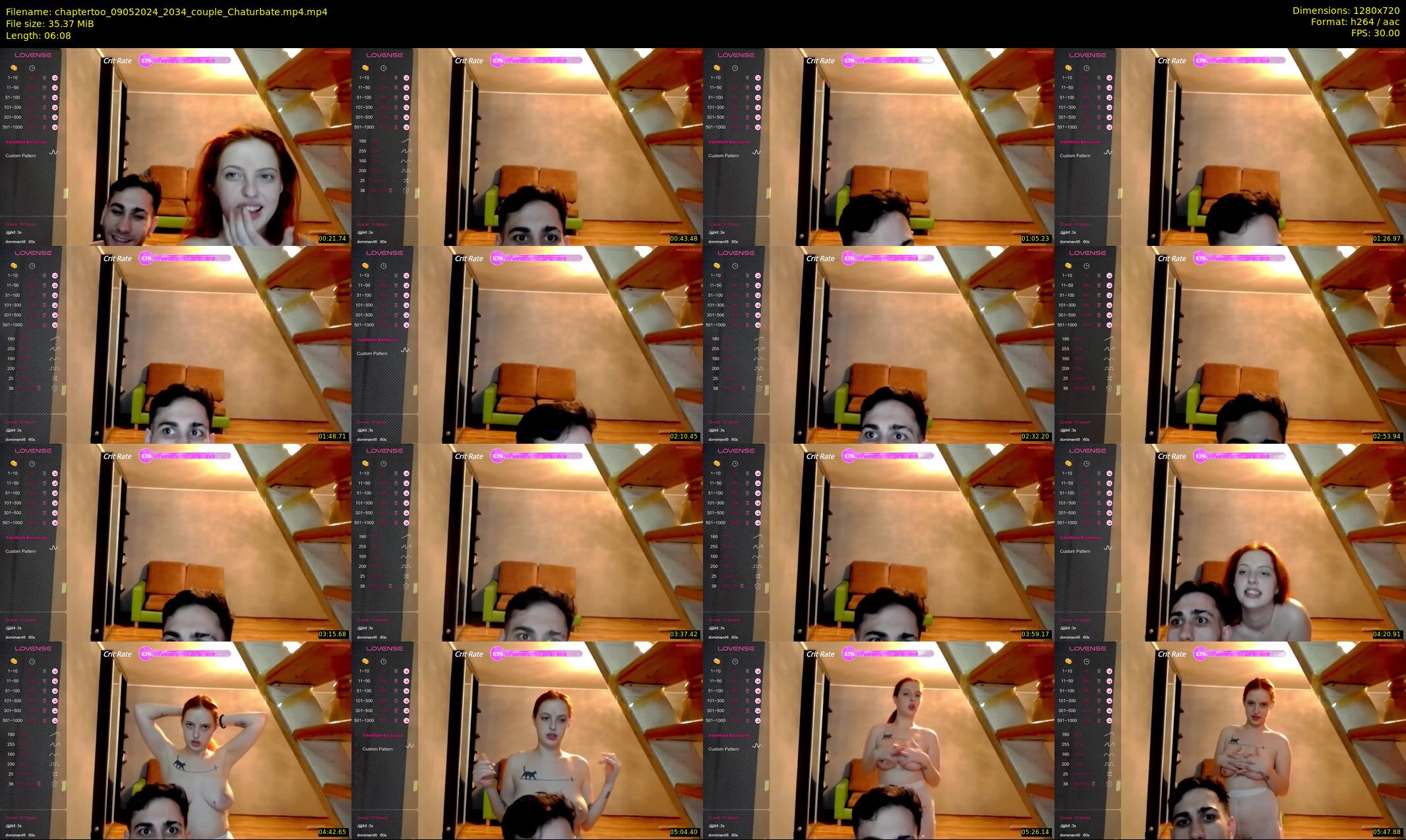 chaptertoo — 7 minute Chaturbate couple cam show recording, 720p, May 9, 2024