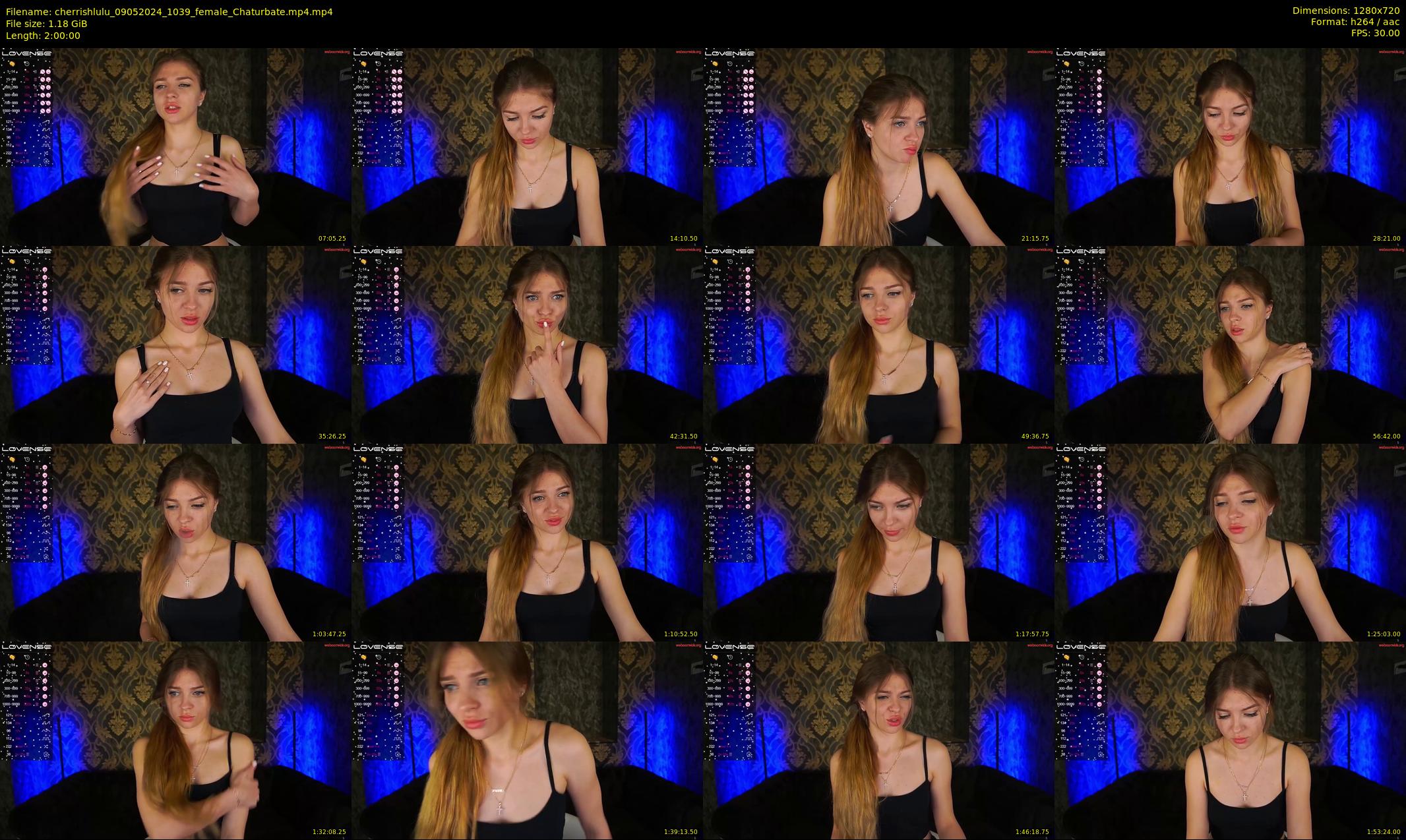 cherrishlulu — 120 minute Chaturbate female cam show recording, 720p, May 9, 2024
